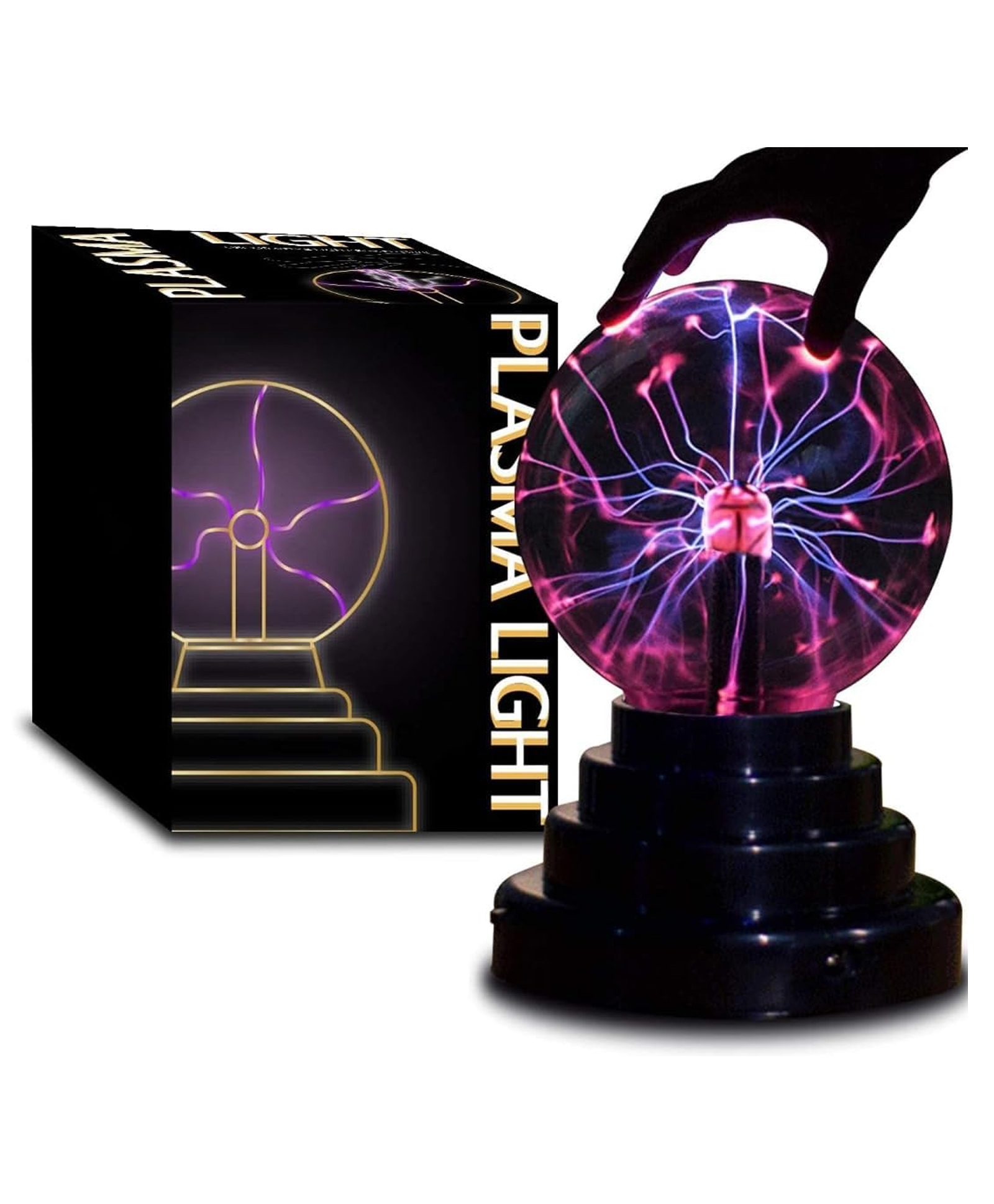 PIPALIYA Electric Plasma Ball Lamp Touch Sensitive Lightning Effect Decorative Light-picture-16