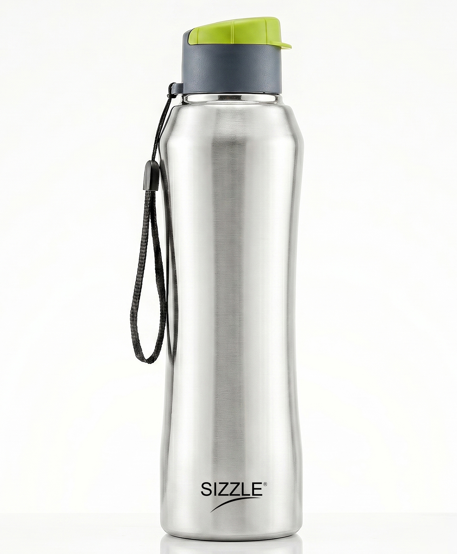 Sizzle Trekker Stainless Steel Sports Water Bottle 1000 ml | Single Wall, Leak Proof Flip Top Lid, Light Weight, BPA Free | For School, Office, Gym, Travelling | Green-image-42