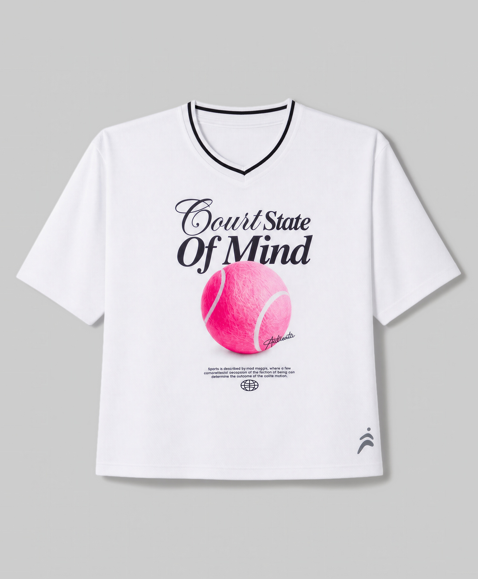 Pine Active Cotton Knit Half Sleeves T-Shirt With Text Print - Pink-picture-13