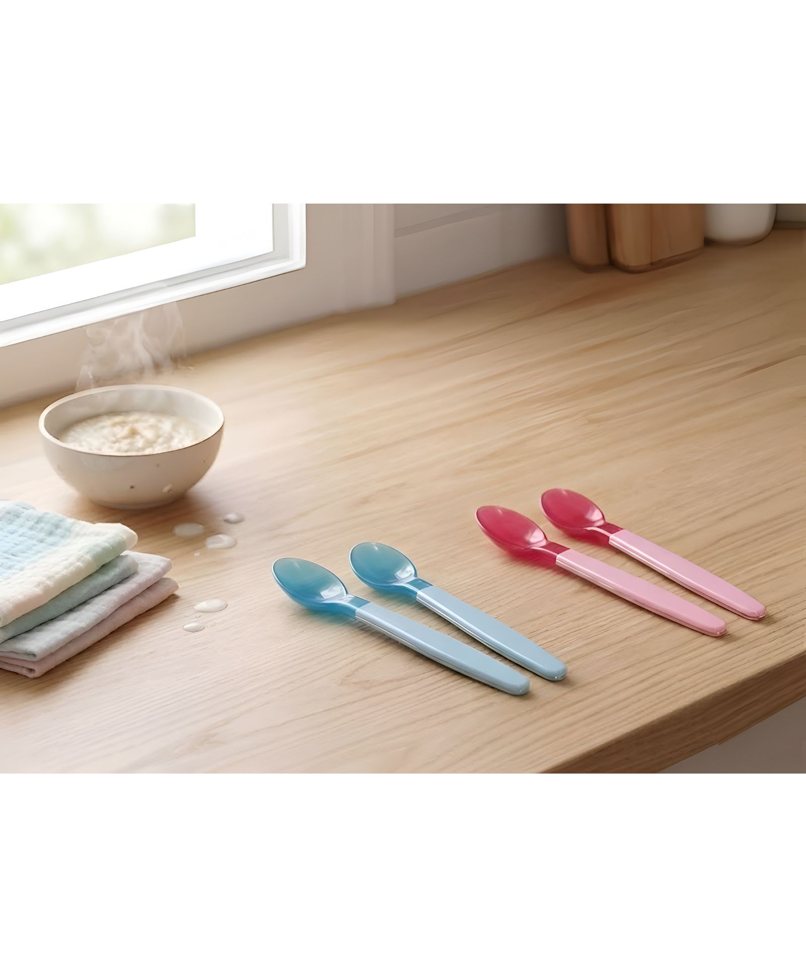 COZY VIBES Colorful Long Handle Baby Temperature Color Changing Spoon for infants- PACK OF 1- COLOR MAY VARY-image-23
