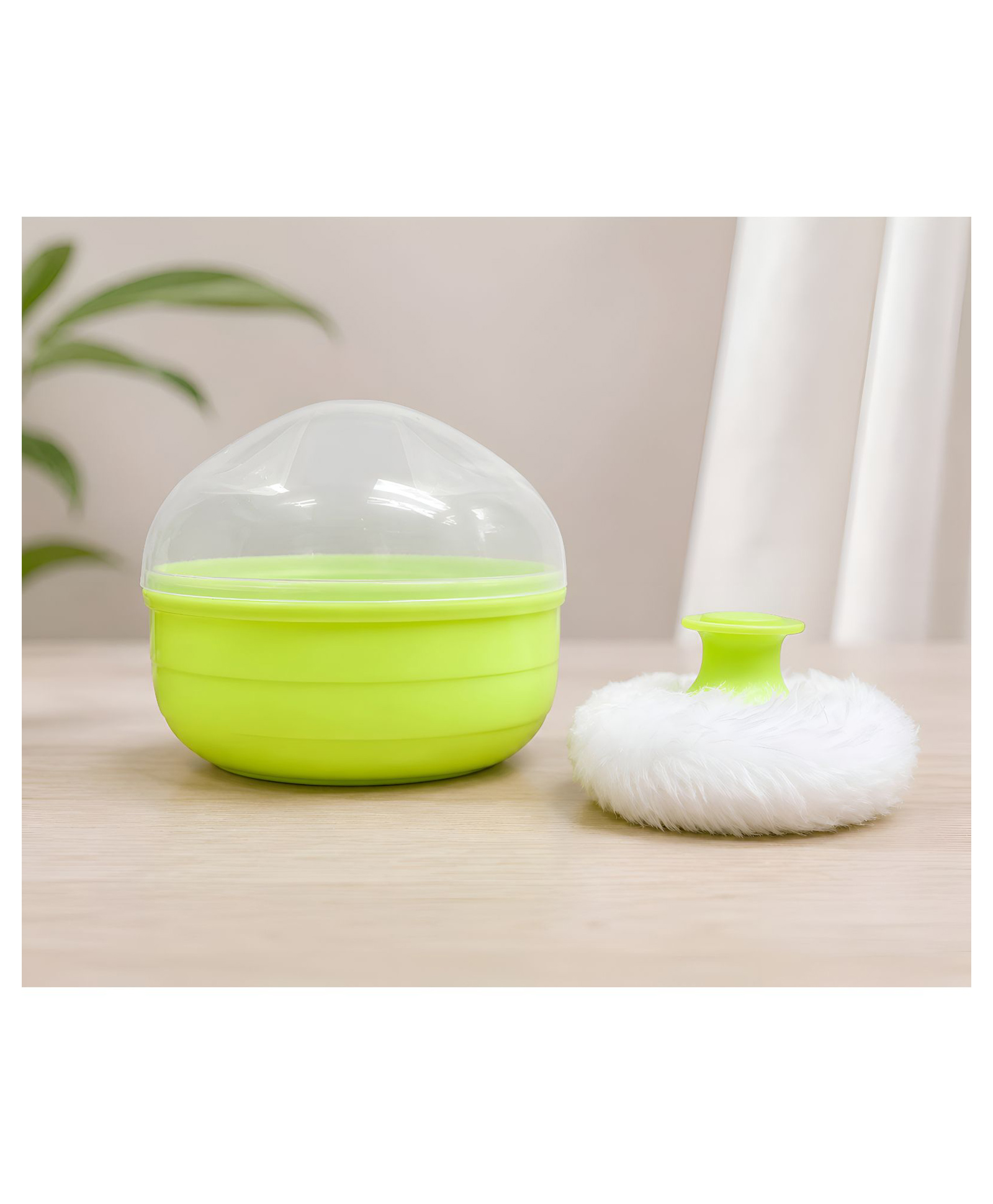 COZY VIBES New Born Baby Soft Cosmetic Powder Soft Puff Storage Powder Box For Baby- PACK OF 1- COLOR MAY VARY-image-9