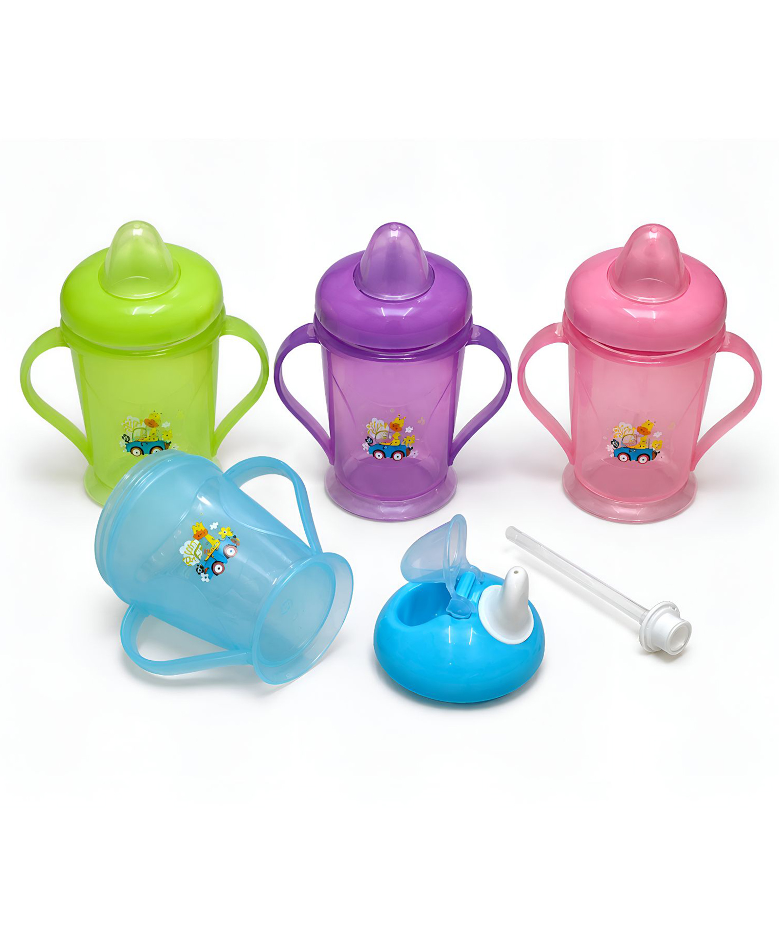 COZY VIBES Spout straw sipper cup Easily switches between a classic spill-proof sippy spout and a soft silicone 180ml straw cup- PACK OF 1- COLOR MAY VARY-image-19