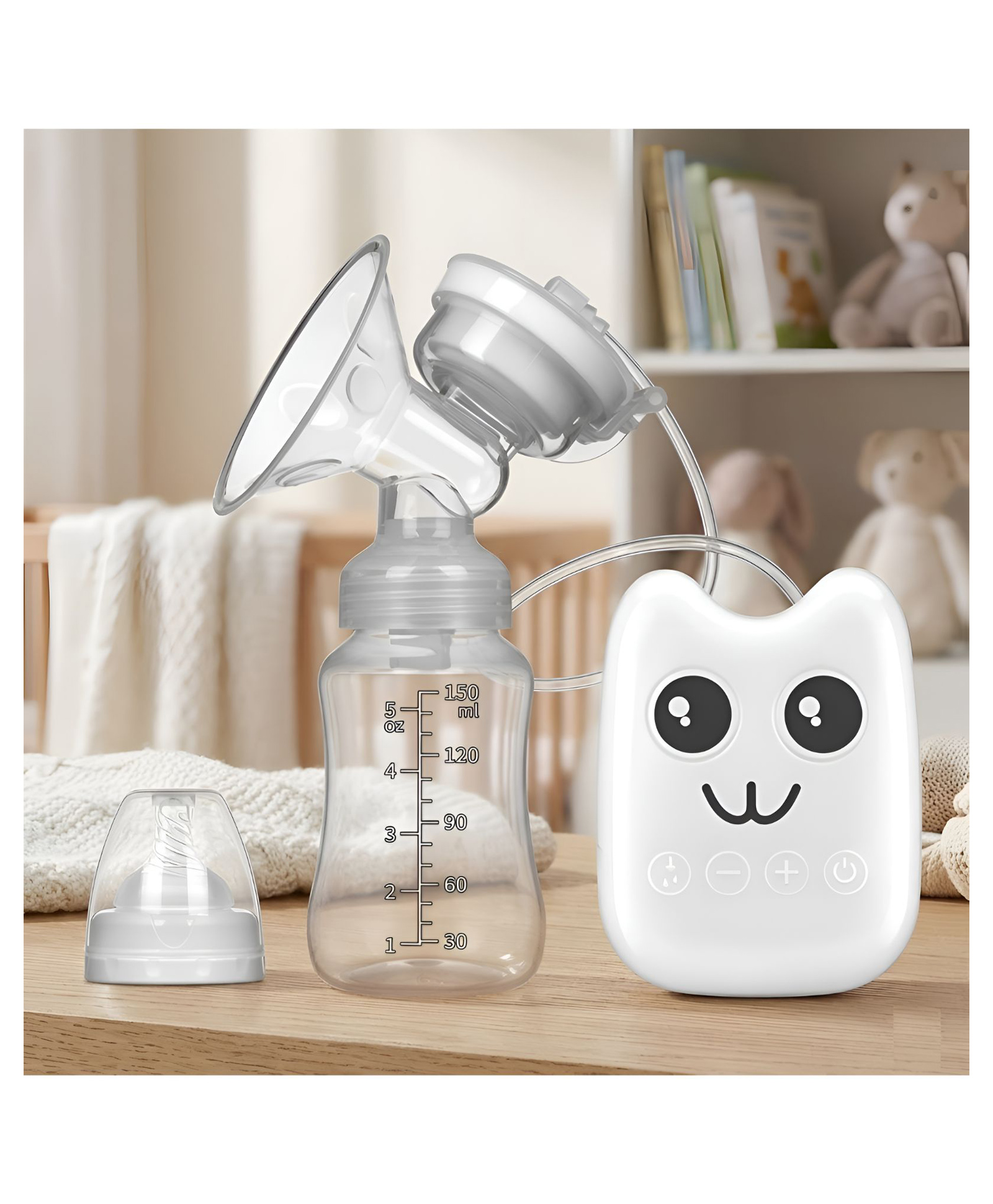 COZY VIBES Breast Pump Safe Milk Storage Bottle Control Milk Suction and Breast Massager Breast Care with Lid for Baby Breastfeeding & accessories - PACK OF 1 - COLOR MAY VARY-picture-17