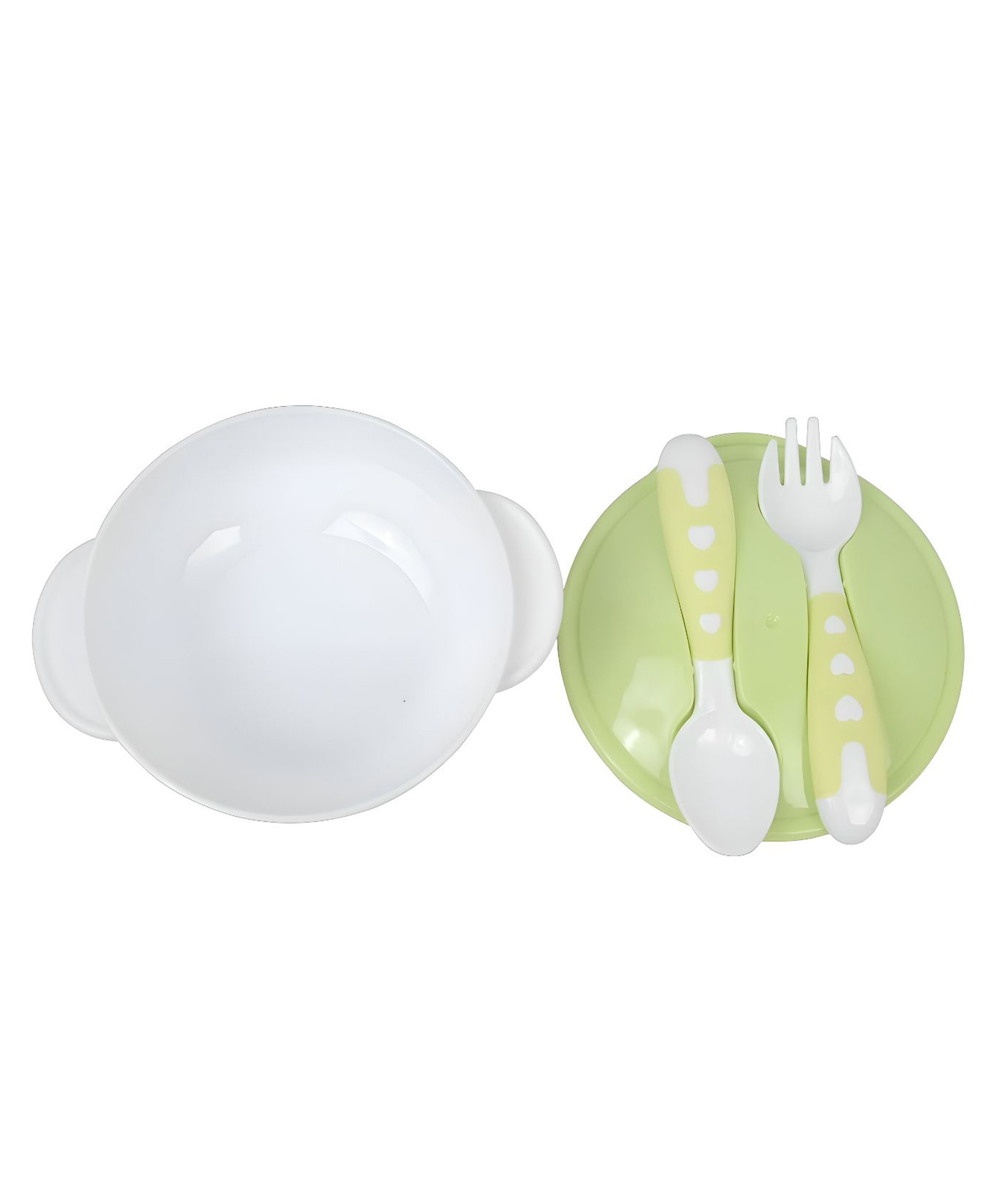 COZY VIBES Round Baby Feeding Bowl| BPA Free| Microwave Safe| Comes with Fork and Spoon| Silicon Suction Base Holds| Easy to Hold with Two Side Handle - PACK OF 1 - COLOR MAY VARY-image-43