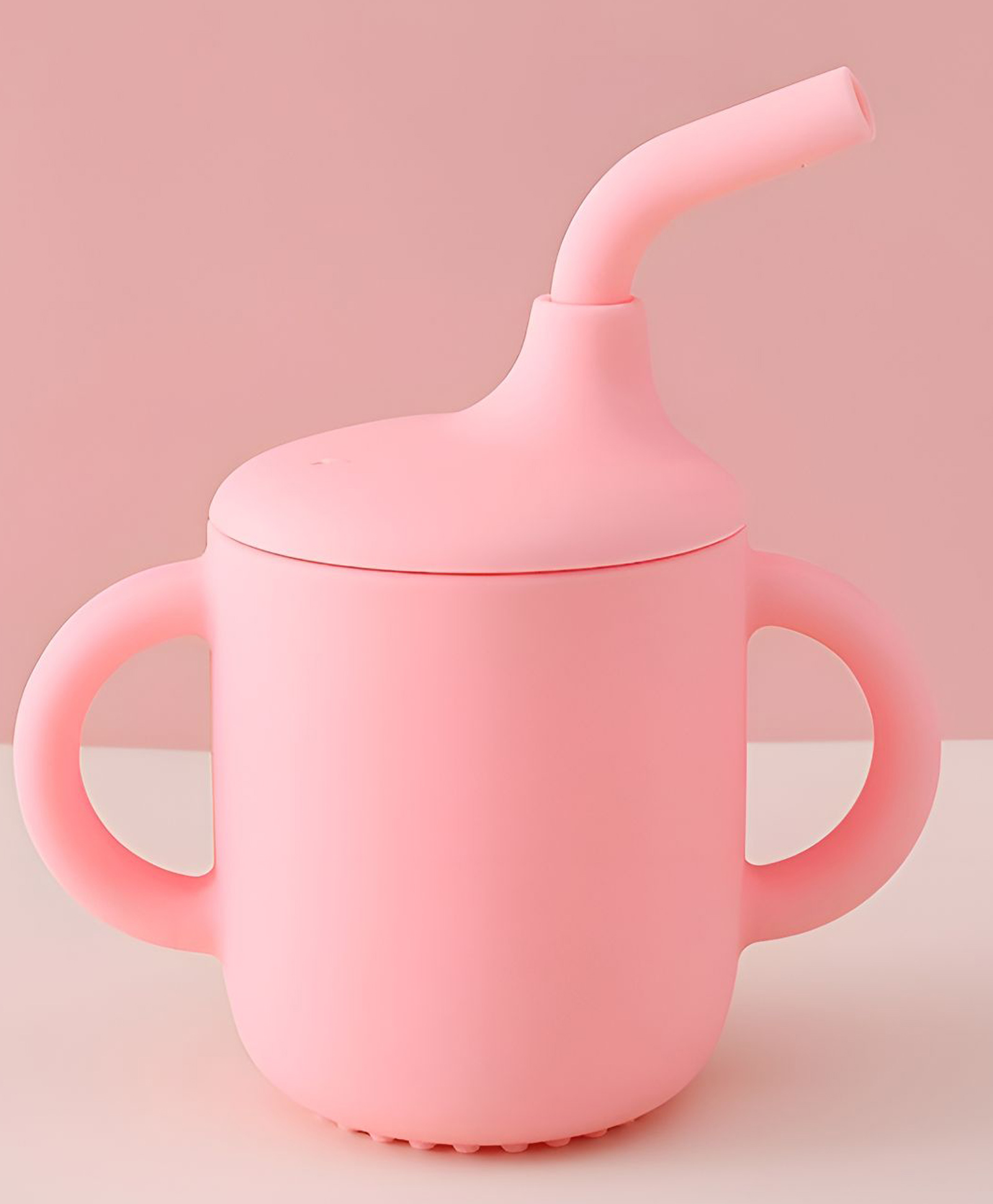 COZY VIBES 150 ml Silicone Cup with Handles Lid and Straw Spill Proof and Non-Slip Handles Sippy Cup for Toddler Drinking Training - PACK OF 1 - COLOR MAY VARY-image-15