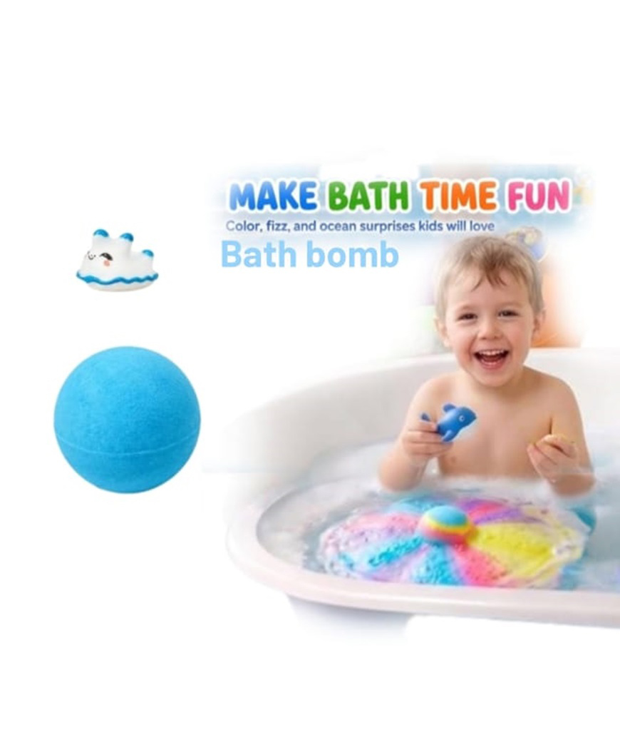 Azhari Bath Bombs for Kids with Toys Inside, Bath Bombs Gift Set with Sea Animals Toys, Rich In Essential Oil and Shea Butter,Birthday Christmas New Year Gifts for Kids Boys Girls Pack of 1-image-39