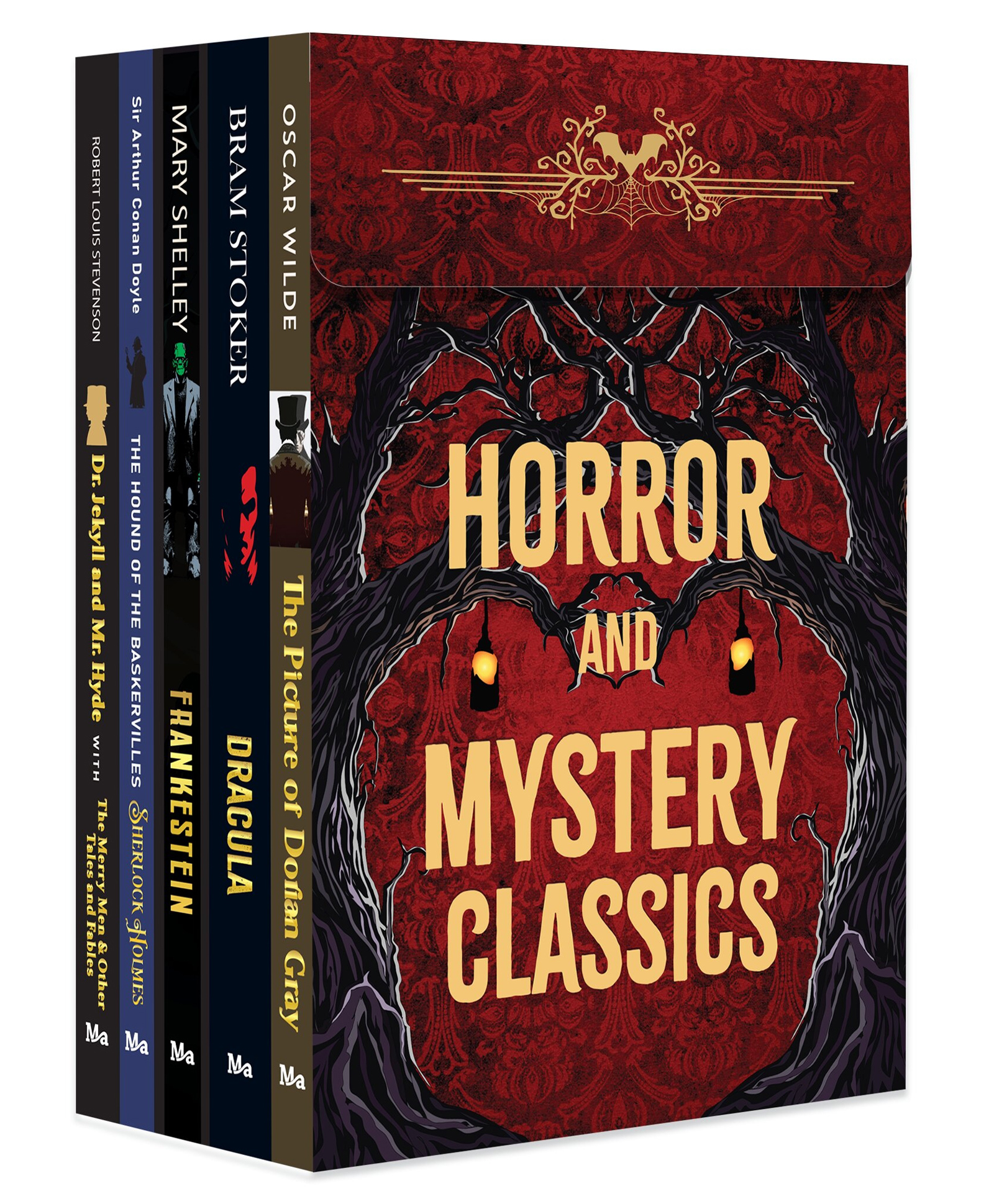 Horror and Mystery Classics | Box Set of 5 Unabridged Gothic Novels: Frankenstein, Dracula, The Picture of Dorian Gray, Dr. Jekyll and Mr. Hyde & The Hound of the Baskervilles | Gift-Ready Sturdy Box-image-31