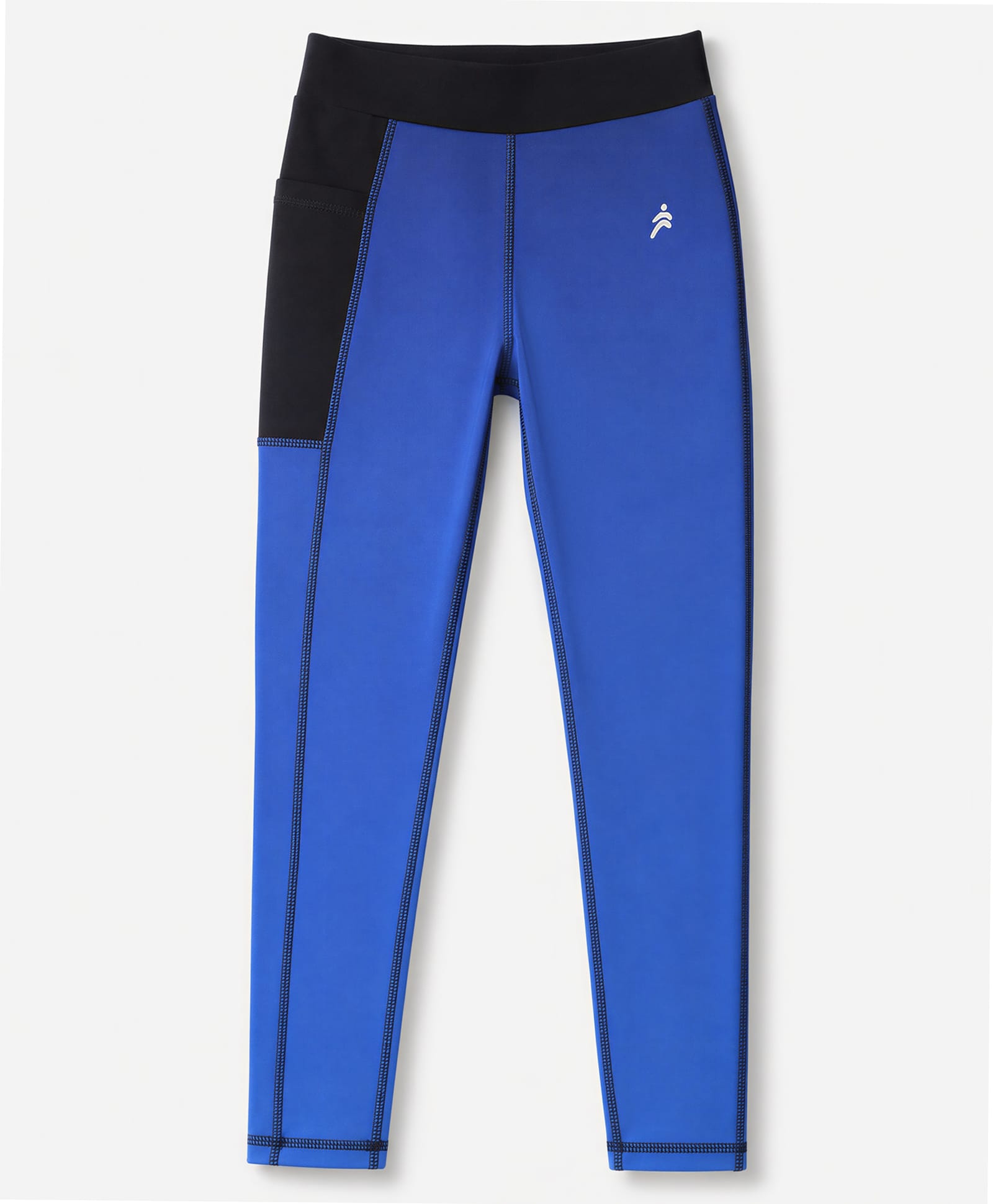 Pine Active Knit Full Length Leggings - Black & Blue-picture-25