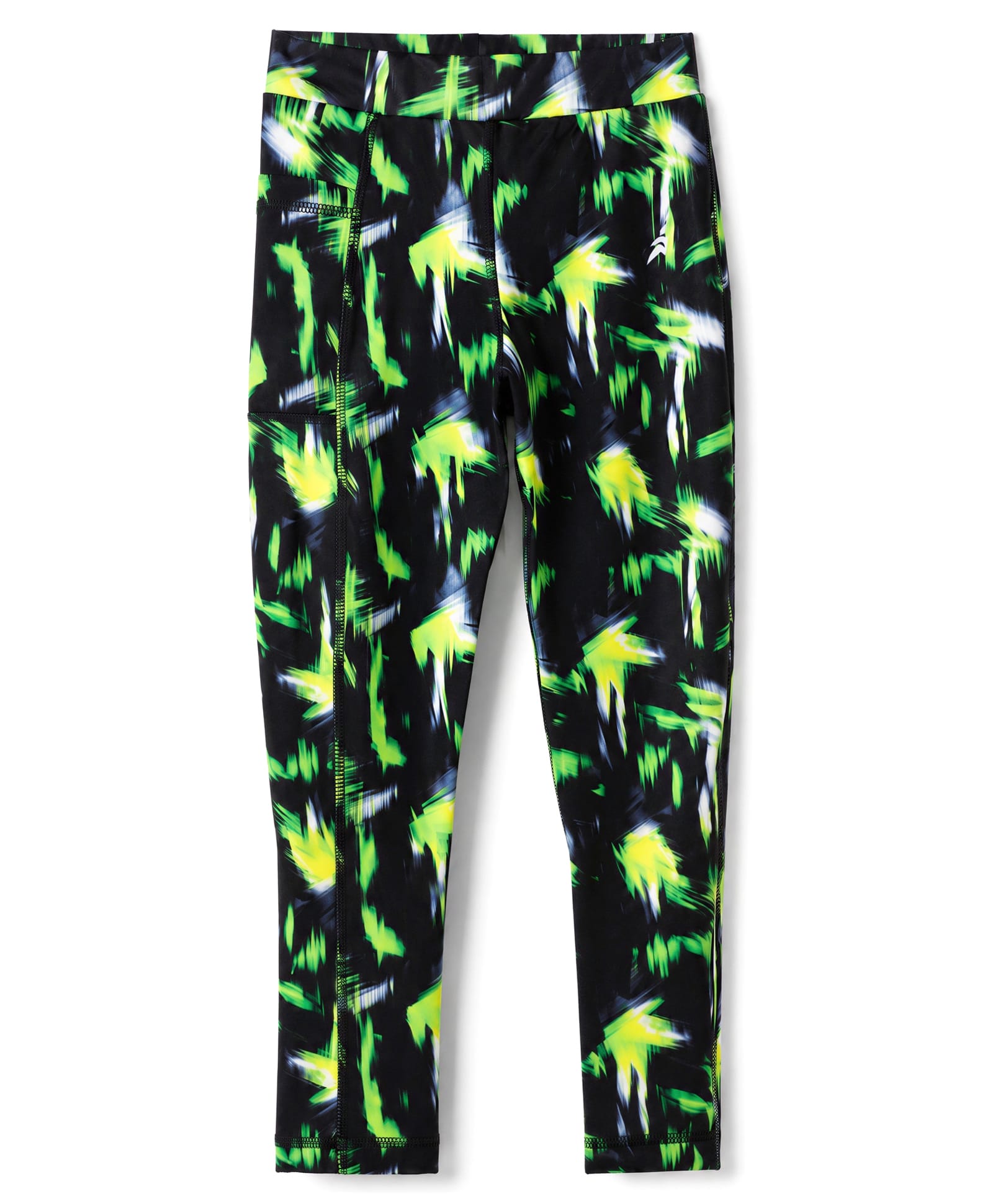 Pine Active Knit Full Length Abstract Printed Leggings - Black-image-19