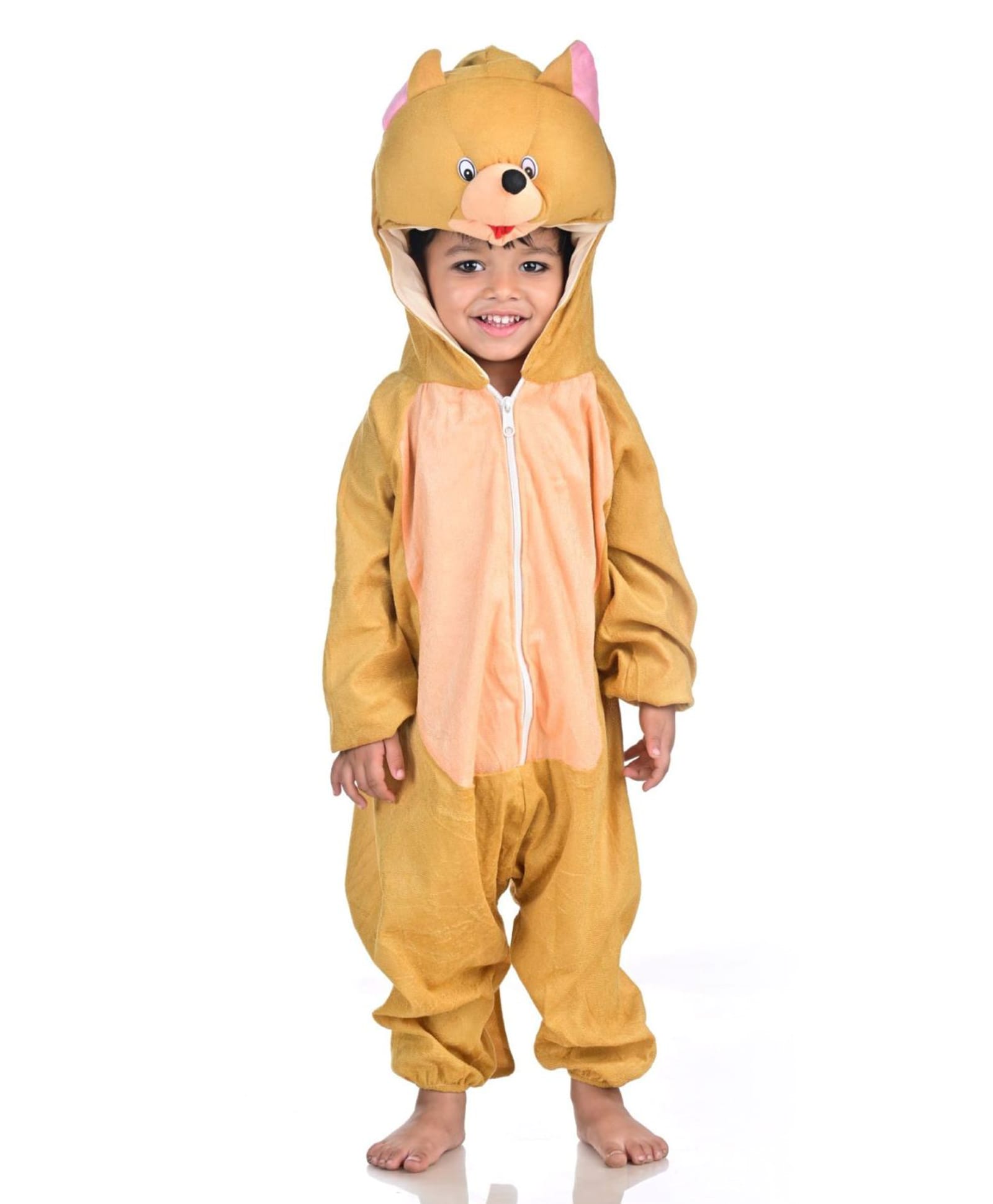 BookMyCostume Fleece Knit Full Sleeves Mouse Costume - Brown-image-24