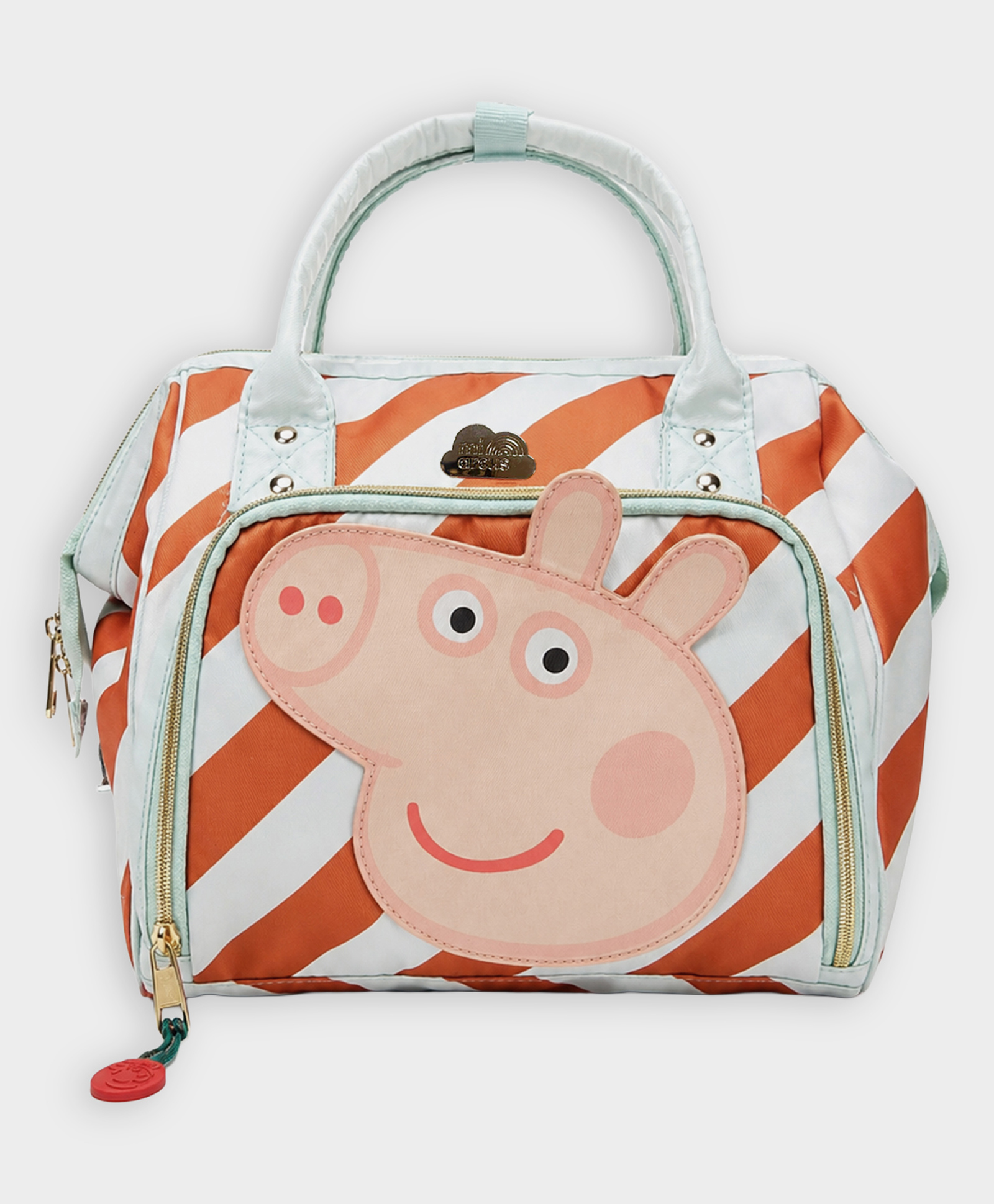 Mi Arcus Peppa Pig Printed 2 in- 1 Maternity Diaper Bag Convertible Handbag - Multicolor-image-21