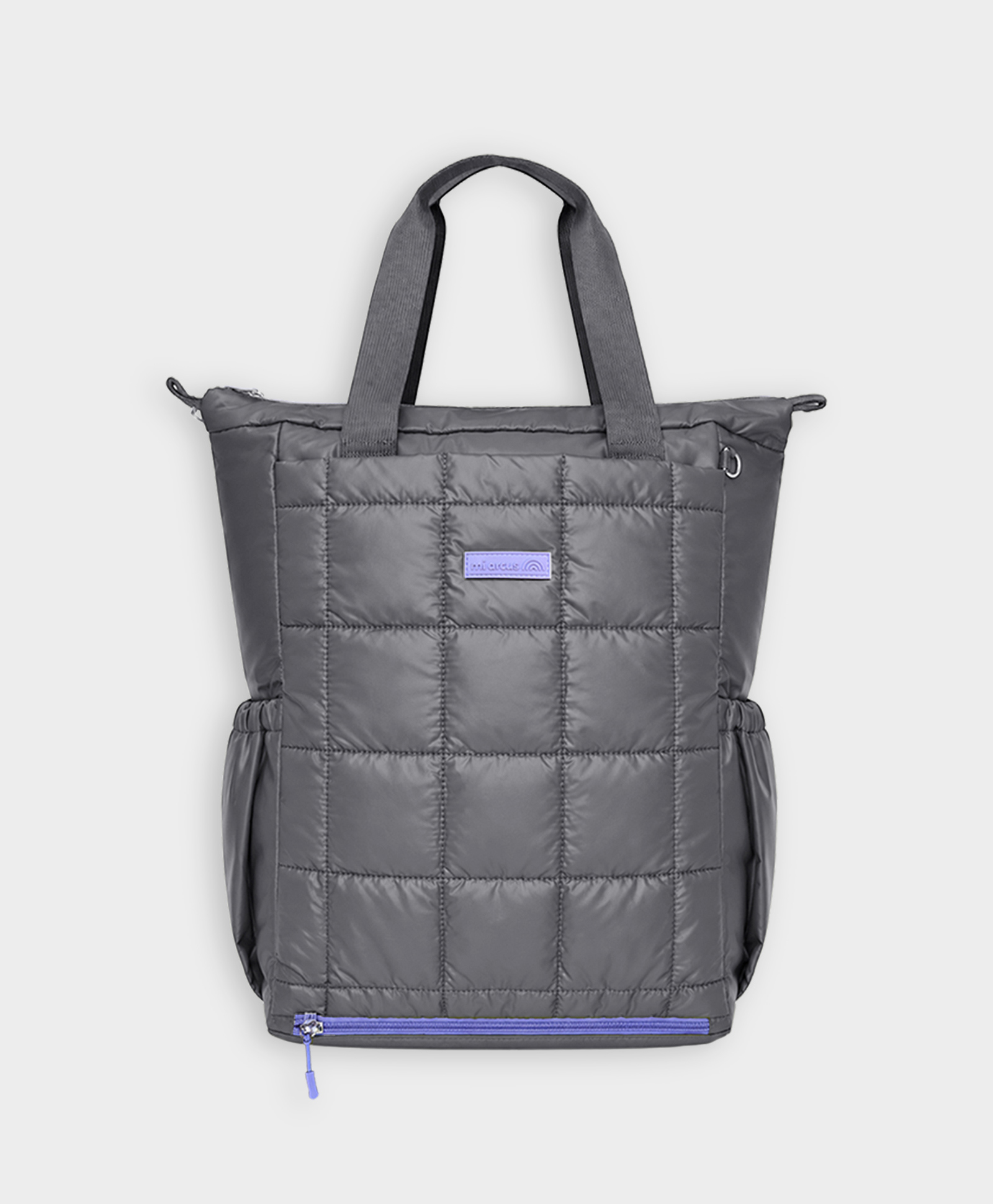 Mi Arcus Solid Design Maternity Diaper Bag with Zip Closure,Backpack, Includes Diaper Changing Sheet for Travel- Grey-picture-21