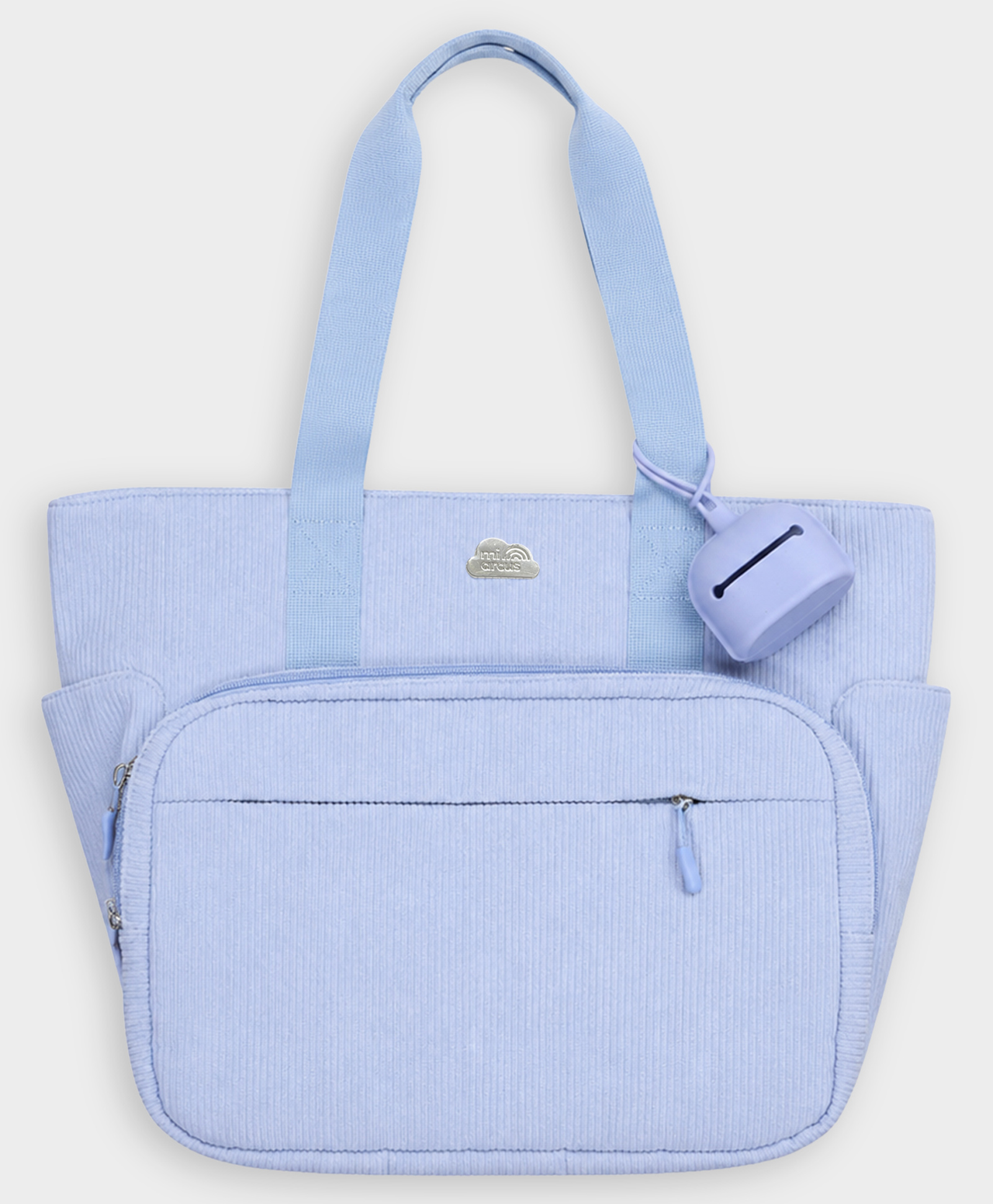 Mi Arcus Solid Design Maternity Diaper Bag with Zip Closure, Includes Diaper Changing Sheet for Travel- Light Blue-image-28