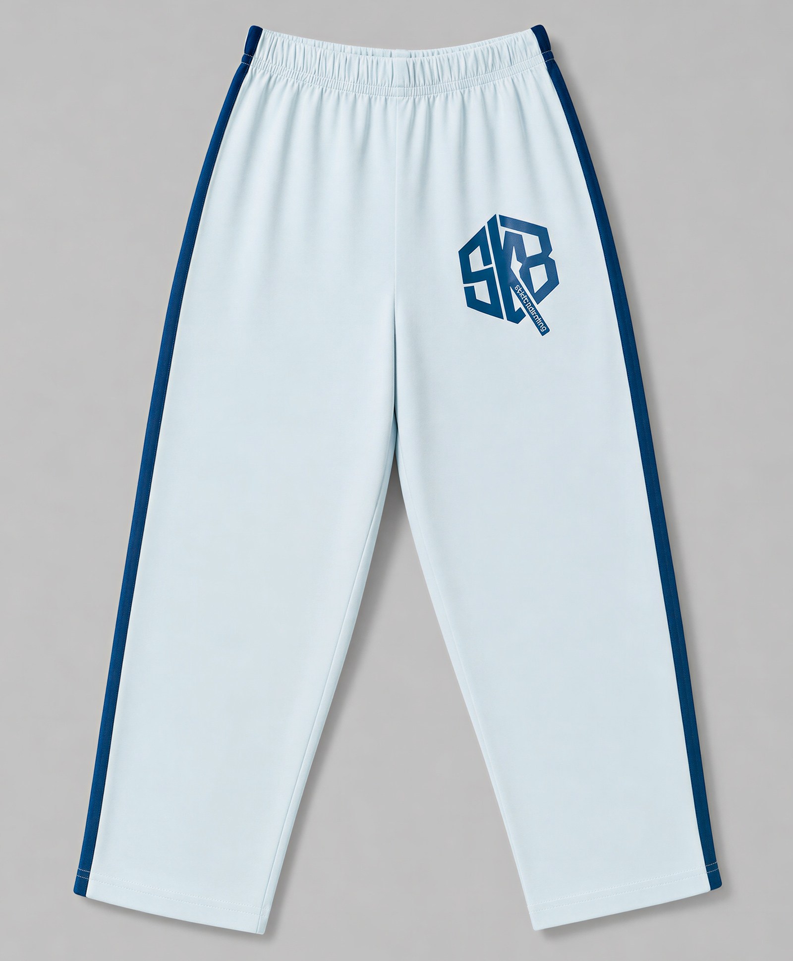 Taeko Single Jersey Knit Full Length Text Printed Lounge Pant - Light Blue-picture-34