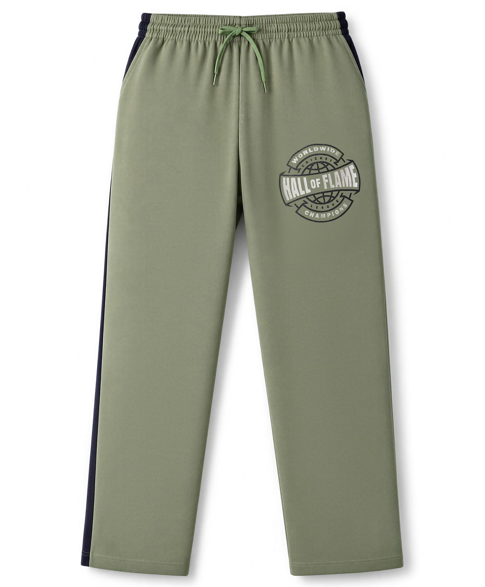 Taeko Single Jersey Knit Full Length Text Printed Lounge Pant - Green-picture-35