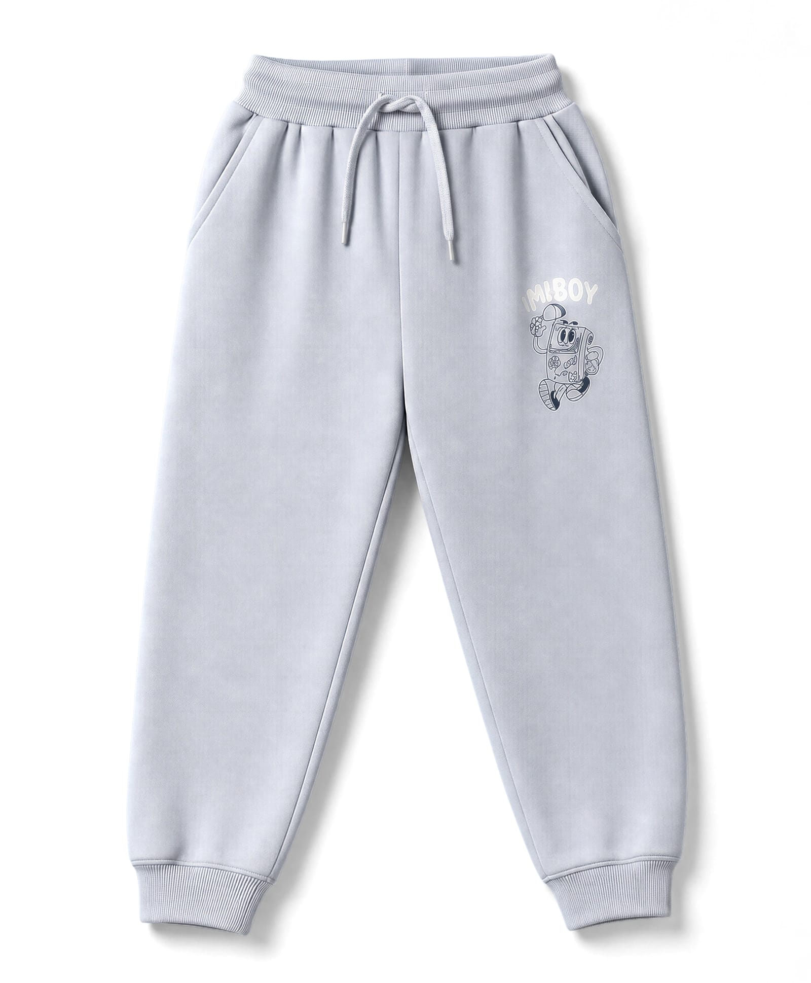 Taeko Looper Knit Full Length Text Printed Lounge Pant - Light Blue-picture-18