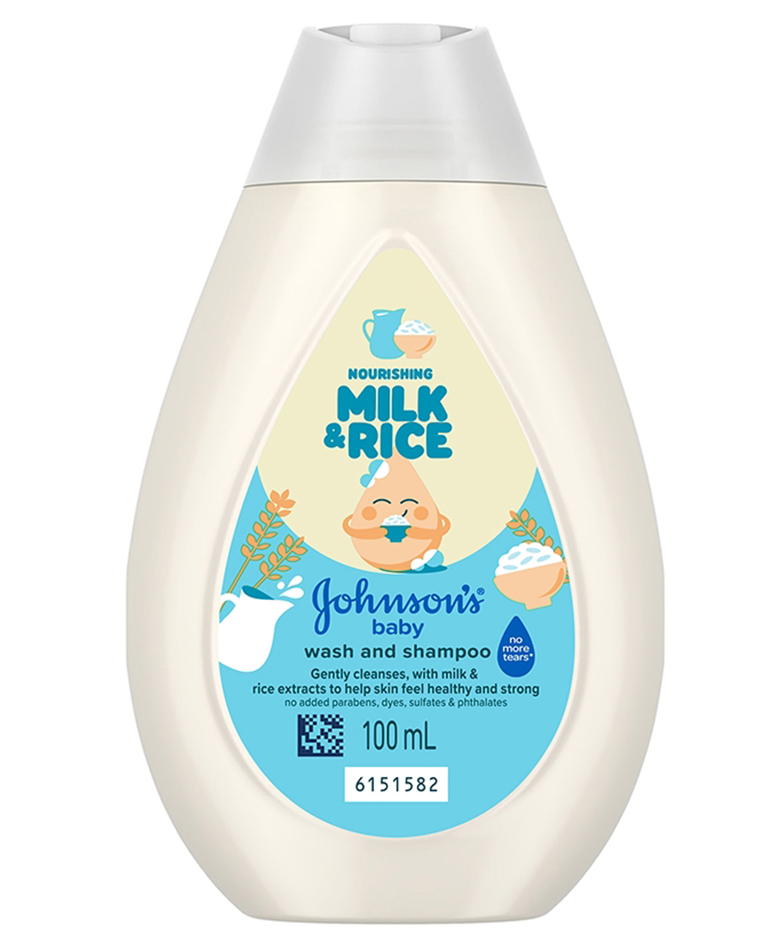 Johnson's baby Nourishing Milk & Rice Wash & Shampoo - 100ml-picture-17