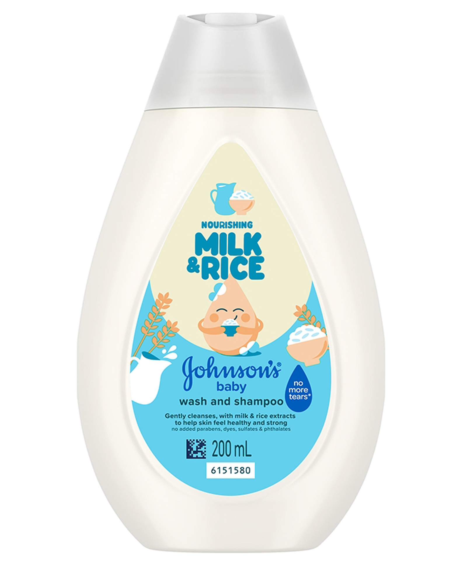 Johnson's baby Nourishing Milk & Rice Wash & Shampoo - 200 ml-picture-10