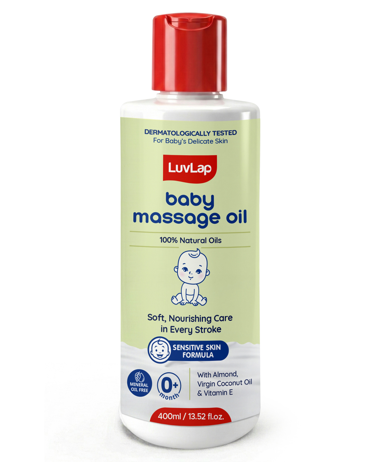 LuvLap Nourishing Baby Massage Oil WIth Almond, Coconut & Vitamin E - 400 ml-picture-12