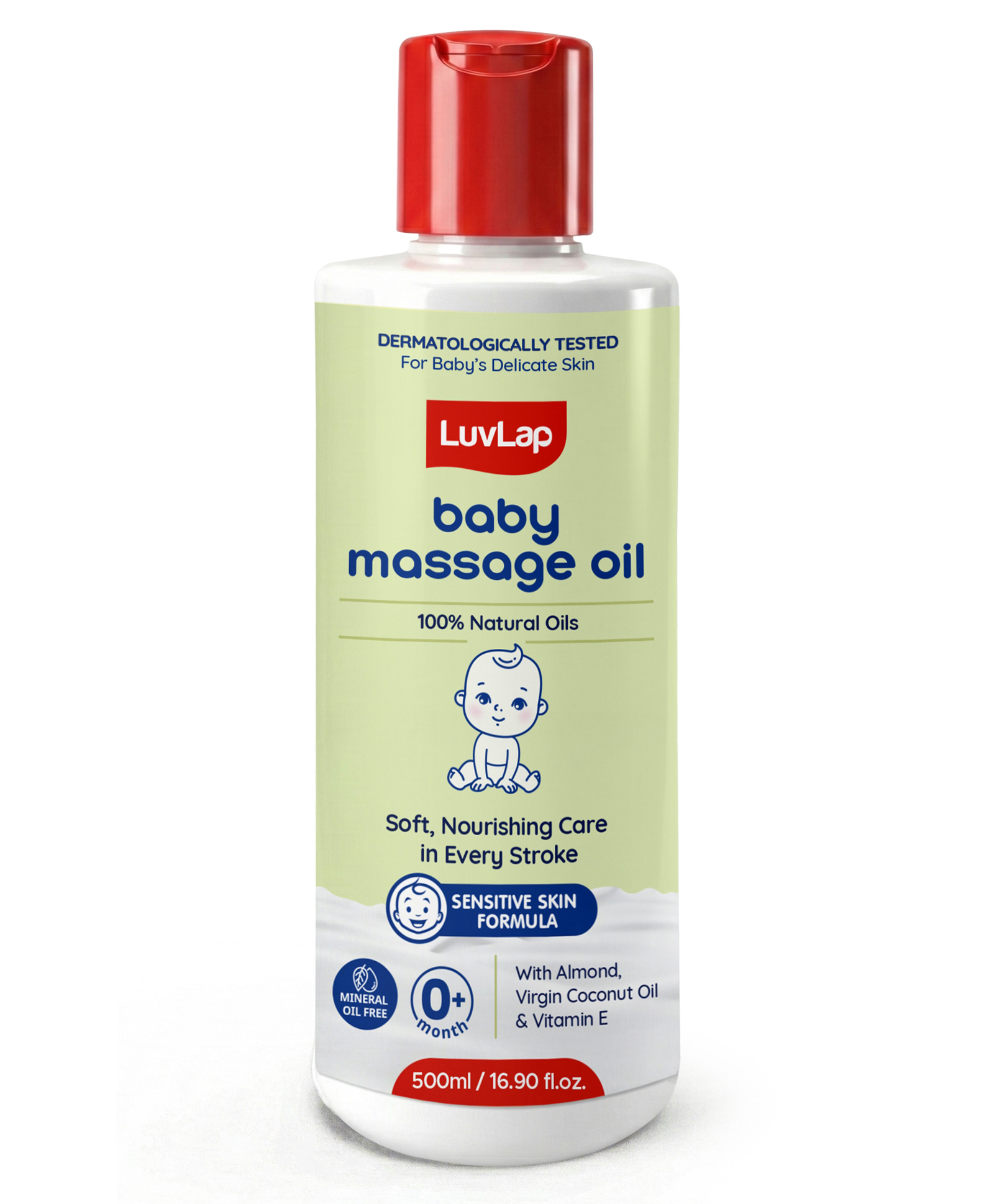 LuvLap Nourishing Baby Massage Oil WIth Almond, Coconut & Vitamin E - 500 ml-picture-15