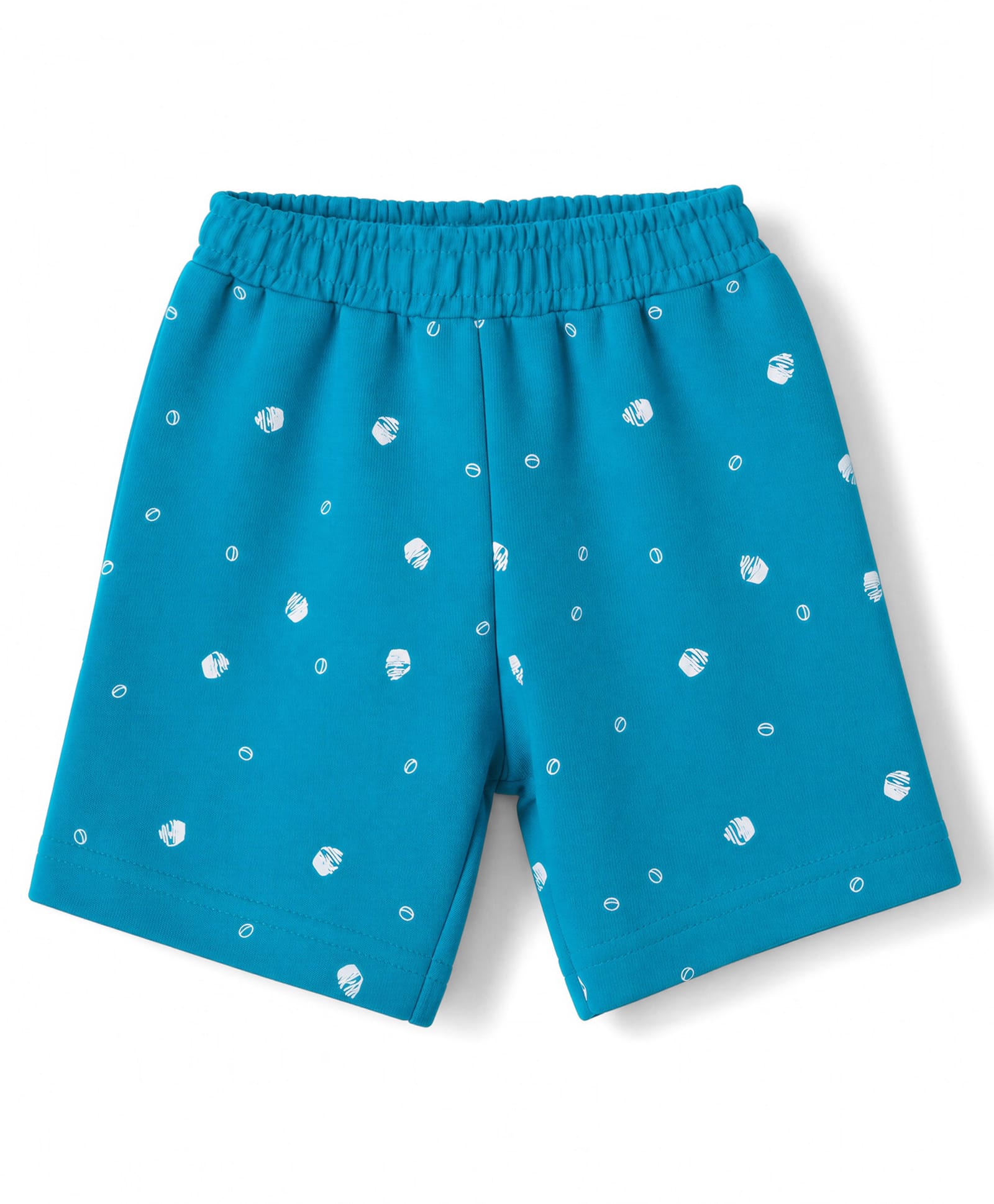 Tango Single Jersey Knit Knee Length Printed Shorts - Blue-image-9