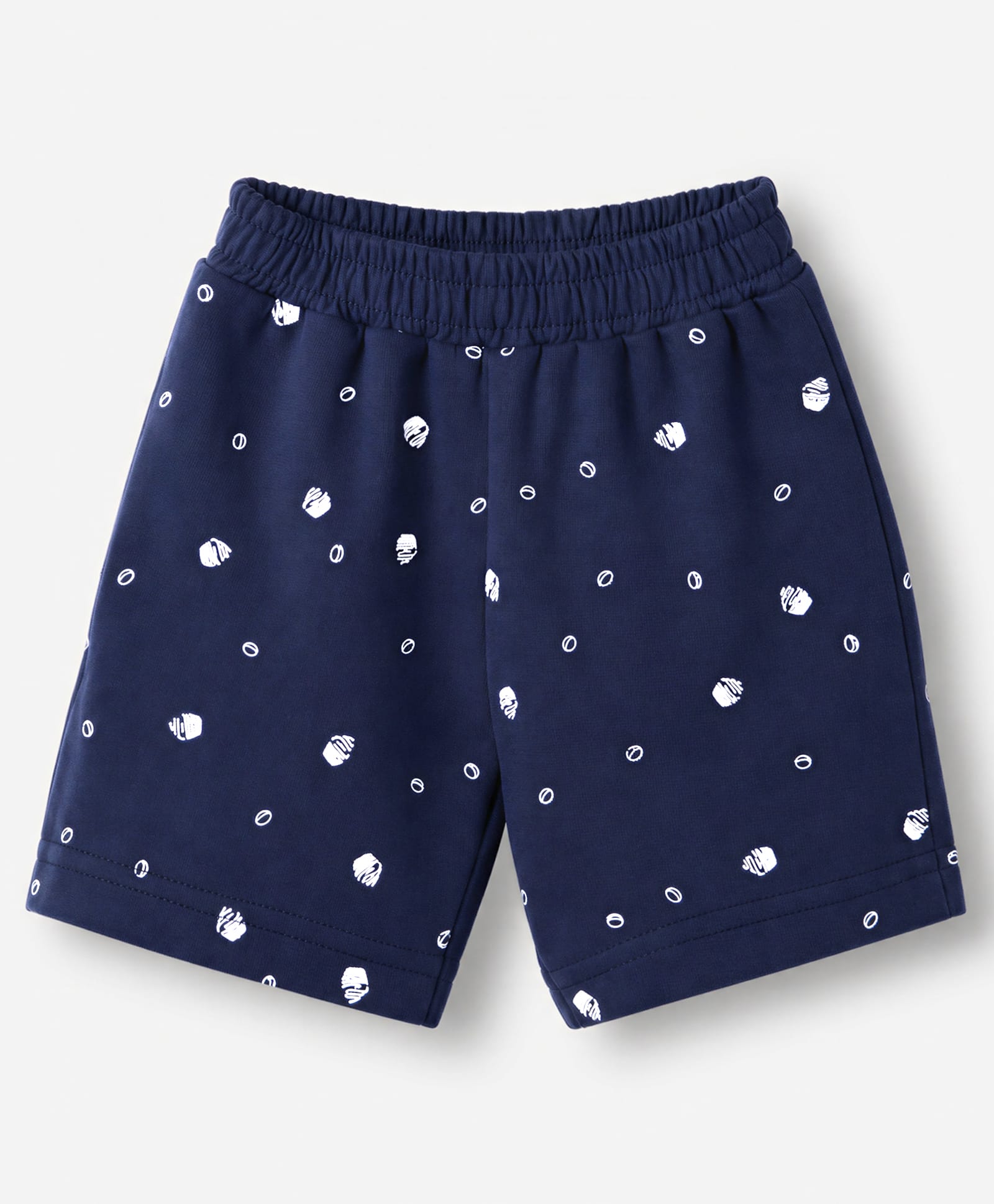 Tango Single Jersey Knit Knee Length Printed Shorts - Navy Blue-picture-3