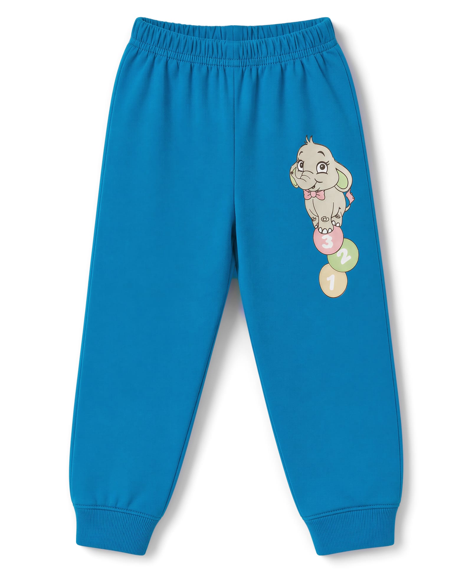 Tango Single Jersey Knit Full Length Elephant Printed Lounge Pant - Blue-image-41