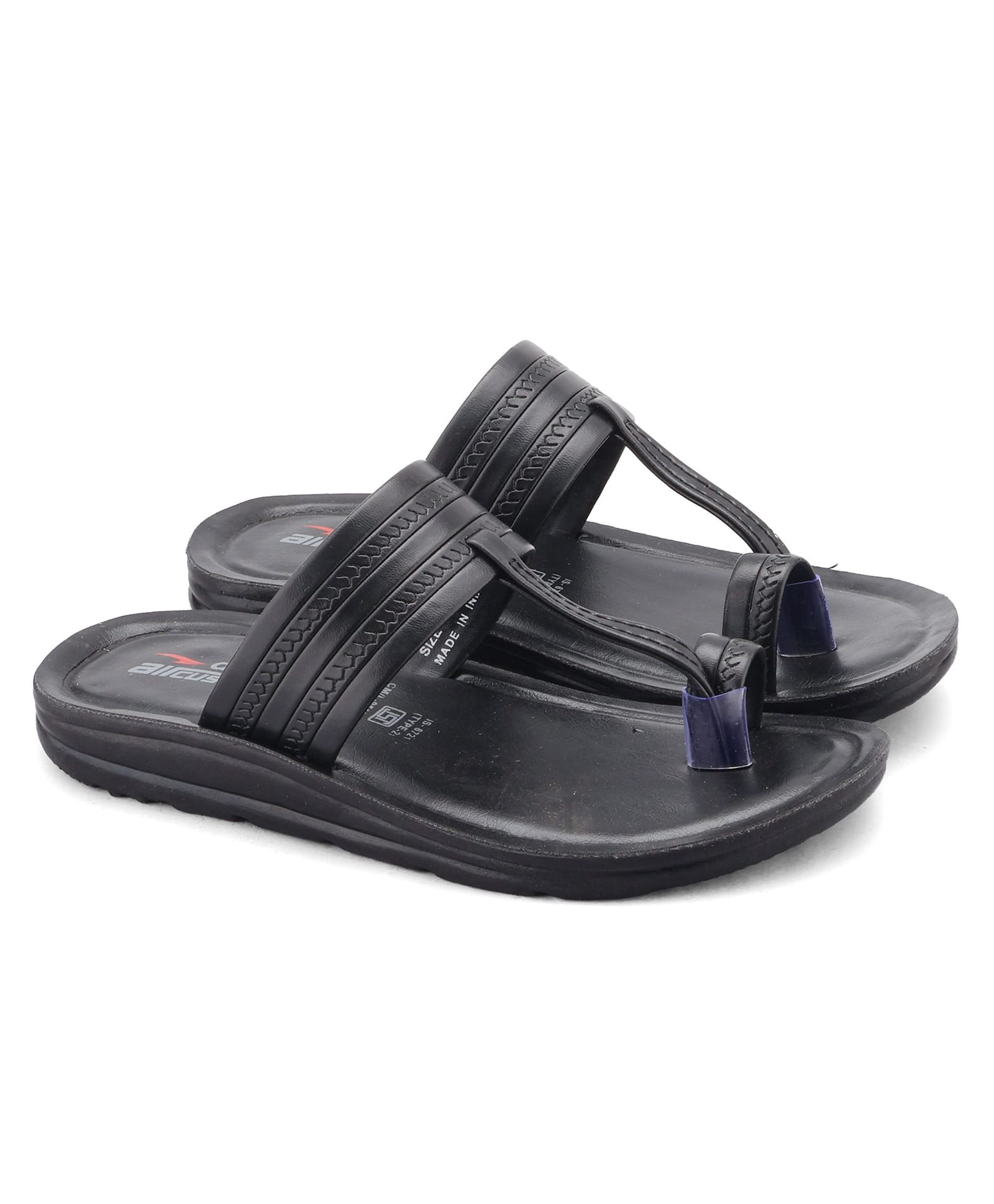 asian Solid Flip Flops - Black-picture-25