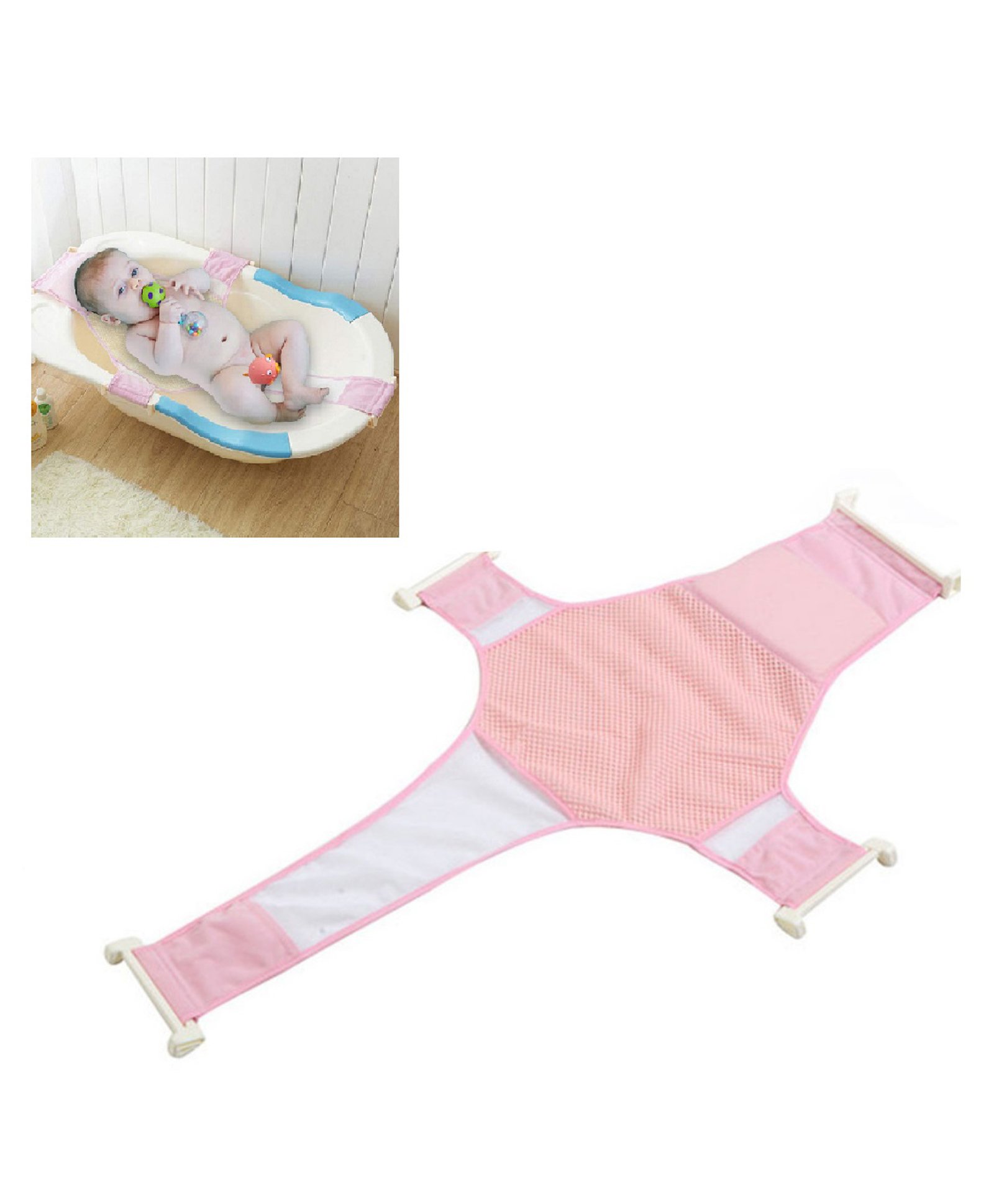 Syga Bathtub Hammock Sling - Pink-image-15