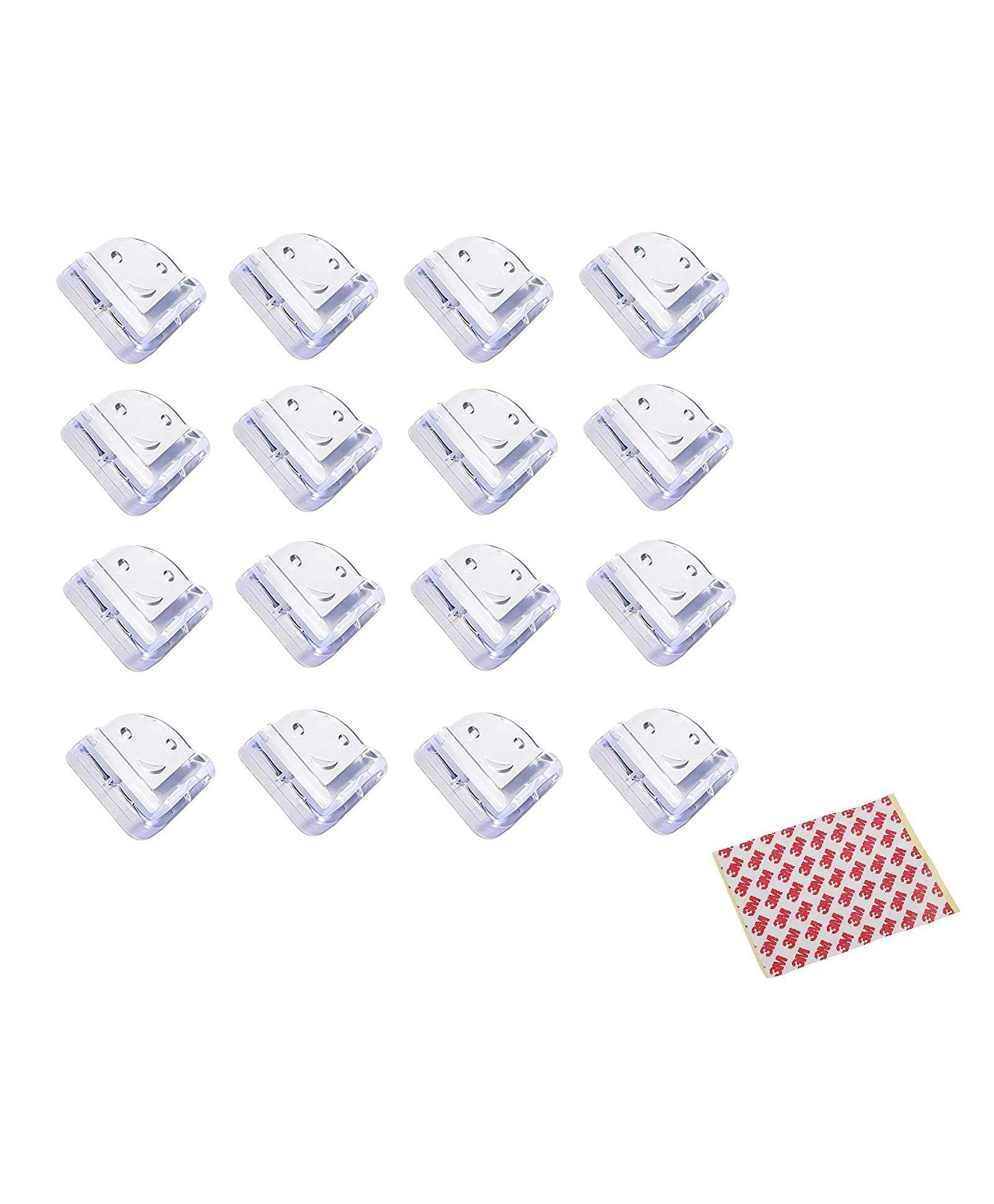 Syga Square Corner Guards Pack of 16 - Transparent-picture-14
