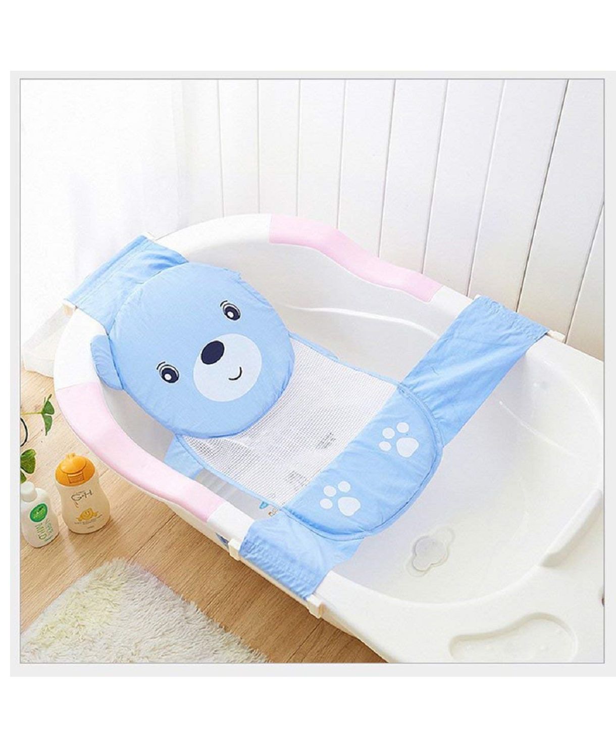 Syga Cartoon Design Bath Net - Blue-picture-15