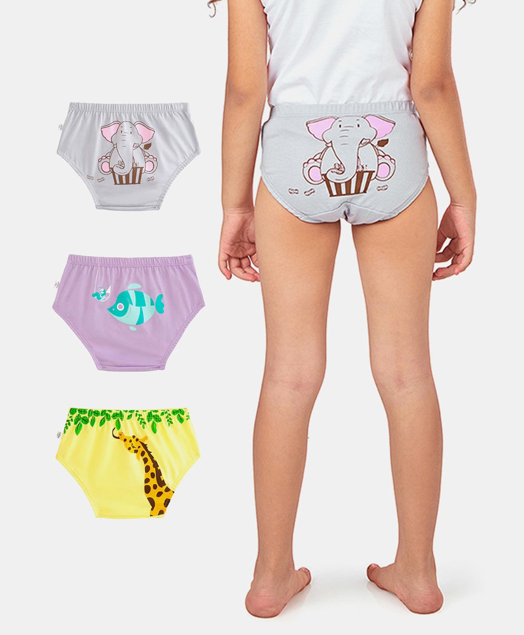 Plan B Lunchtime Panties Pack of 3 - Yellow Grey Purple-picture-28