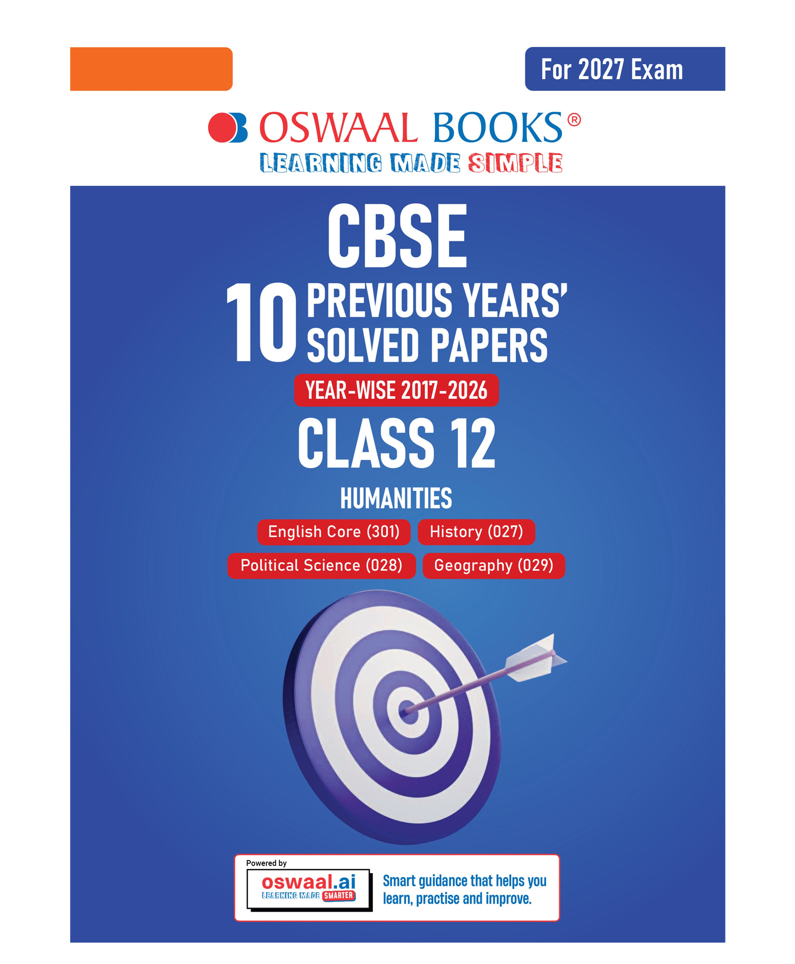 OSWAAL BOOKS CBSE 10 Previous Years Papers Humanities | Class 12 | Year-wise(2017-2026) | 2026 Papers (Delhi & Outside Delhi)- fully solved | Competency-based questions | For 2027 Exam| Oswaal AI-picture-30