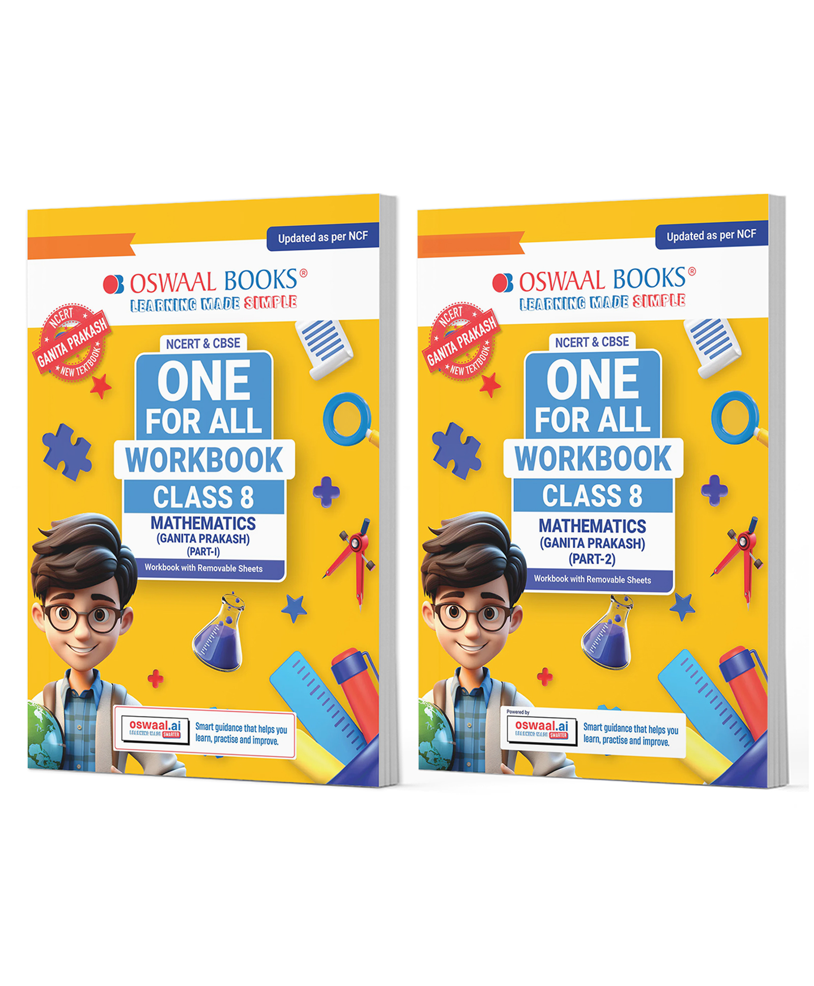 OSWAAL BOOKS NCERT & CBSE One For All Workbook For Class 8 | Mathematics Part-1 & Part-2 | Updated As Per NCF | MCQ's | VSA | SA | LA | Set Of 2 Books | For Latest Exam-image-39