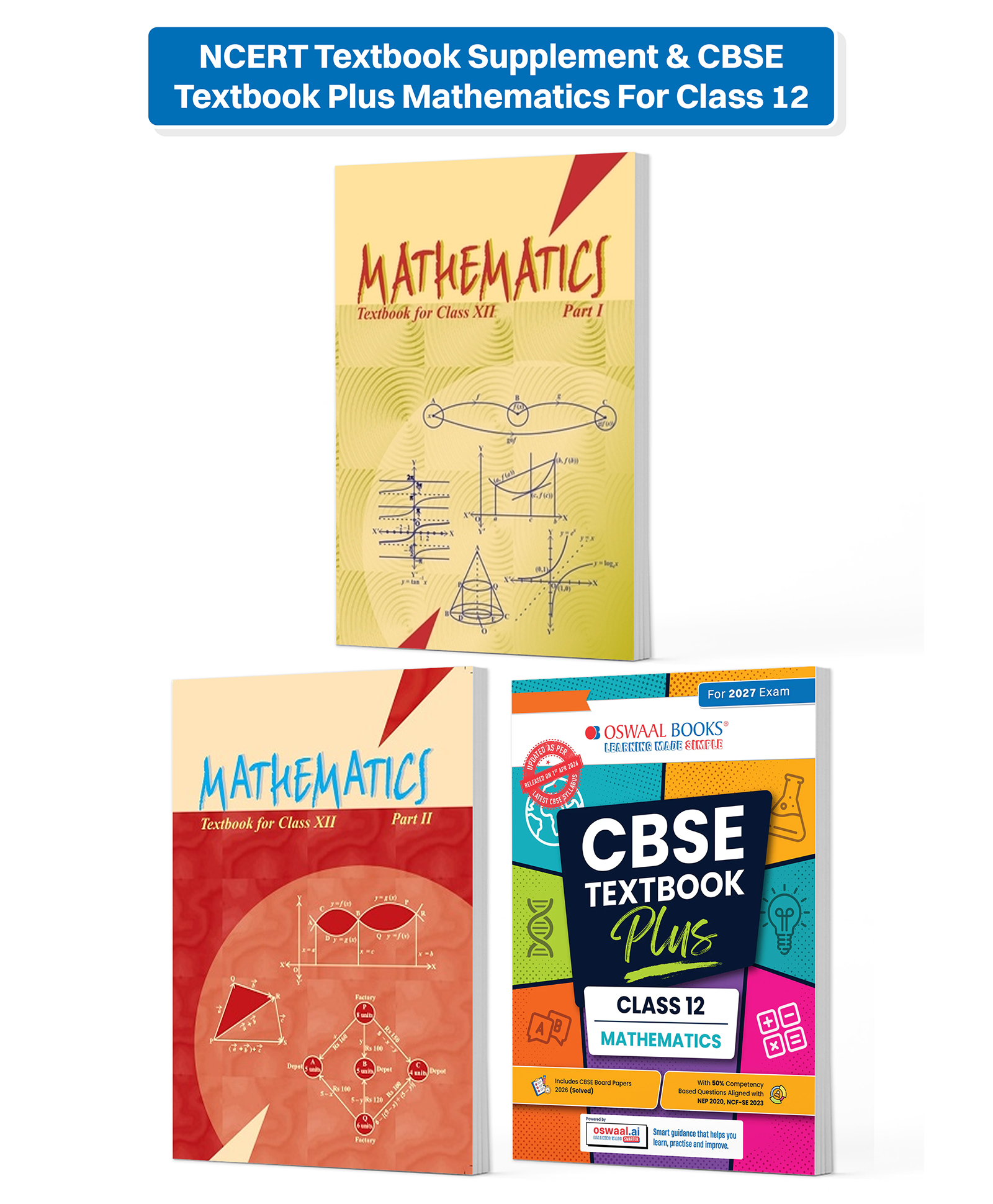 Oswaal Books NCERT Textbook Supplement & CBSE Textbook Plus Mathematics For Class 12 | Competency Focused Questions | Concept Clarity, Mind Maps | Set Of 3 (For 2027 Exam)-image-6