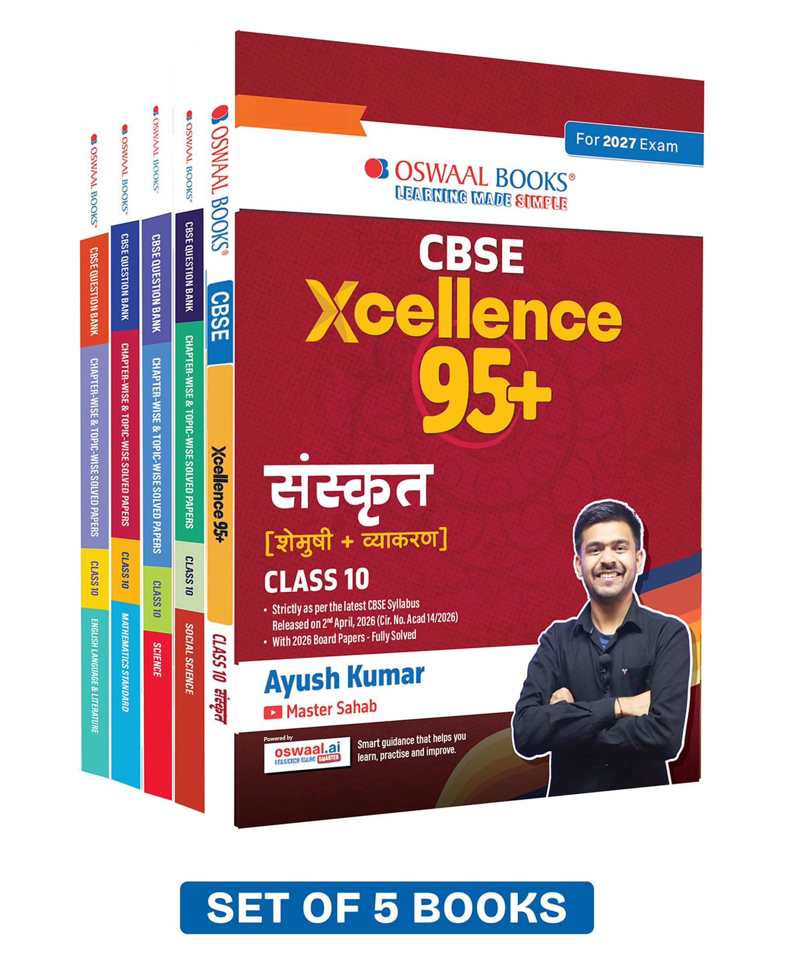 OSWAAL BOOKS CBSE Xcellence 95+ Scorer Pack Sanskrit (Shemushi+ Vyakaran) By Ayush Kumar with Question Banks for Class 10 |CFPQs | Includes PYQs, Concept Clarity (Set of 5) (For 2027 Board Exam)-image-40