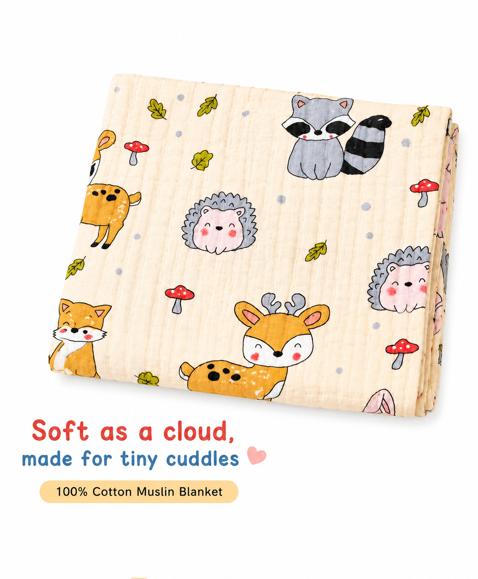 Chinmay Kids Baby Muslin Blanket for Newborn Babies , 100% Cotton Muslin Swaddle Blanket , Ultra Soft, Breathable & Lightweight Baby Wrap-image-22
