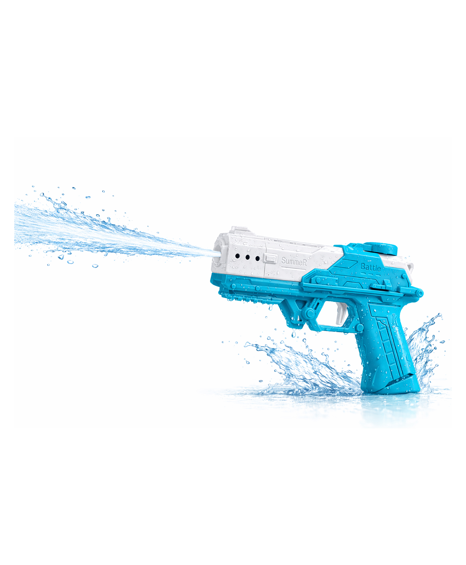 The Flyers Bay Fierce Rechargeable Water Gun for Kids | 60 ml Tank Capacity | High-Pressure Powerful Squirt Mechanism | Electric Water Blaster for Pool, Beach & Outdoor Party Games (Water Gun_MINI)-image-38