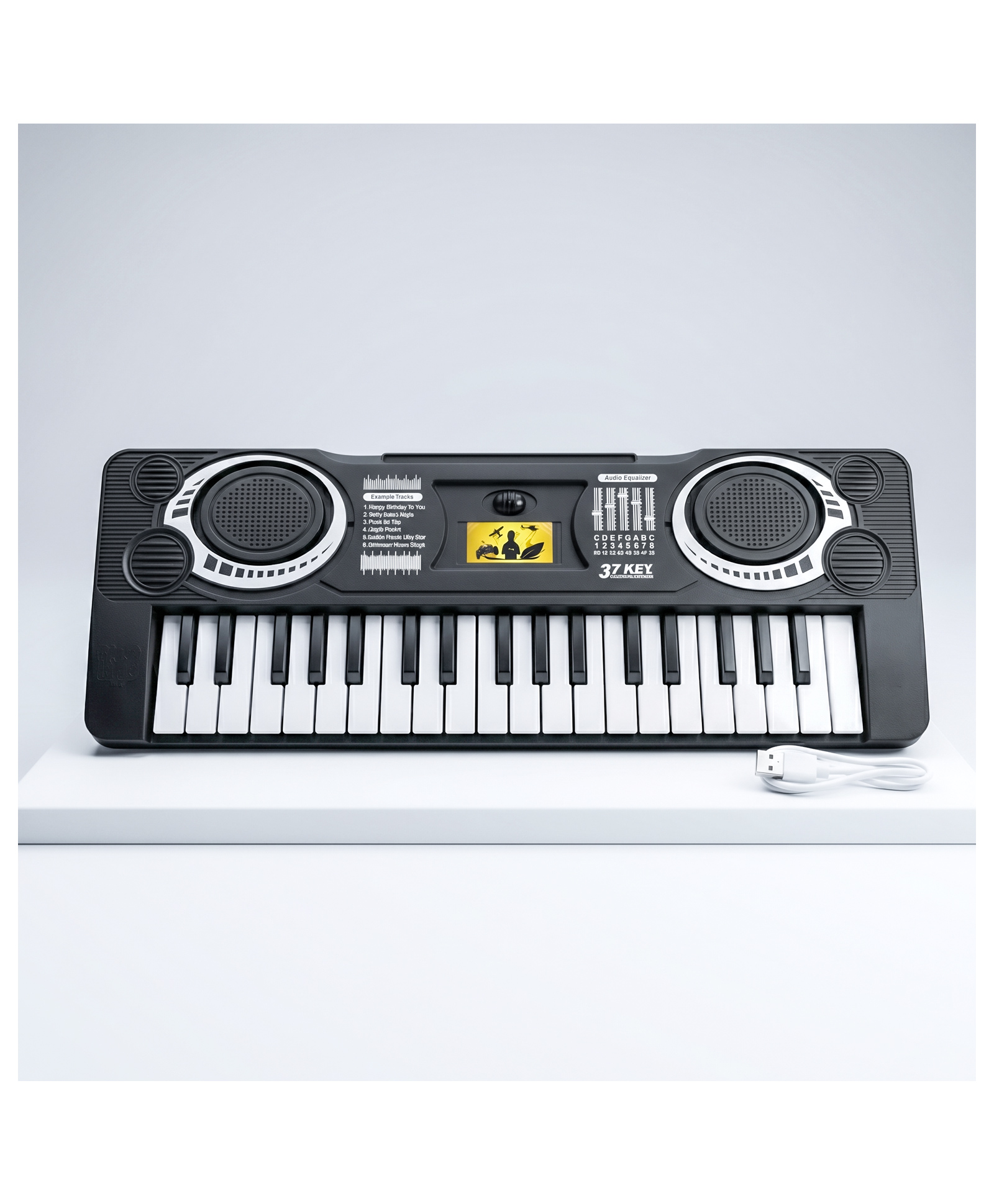 fiddlys The Flyers Bay 37-Key Mini Electronic Piano for Kids 3+ | Compact Multifunctional Musical Keyboard Toy | Educational Music Learning Toy | Sound, Rhythm & Creativity Development | My First Piano-picture-16