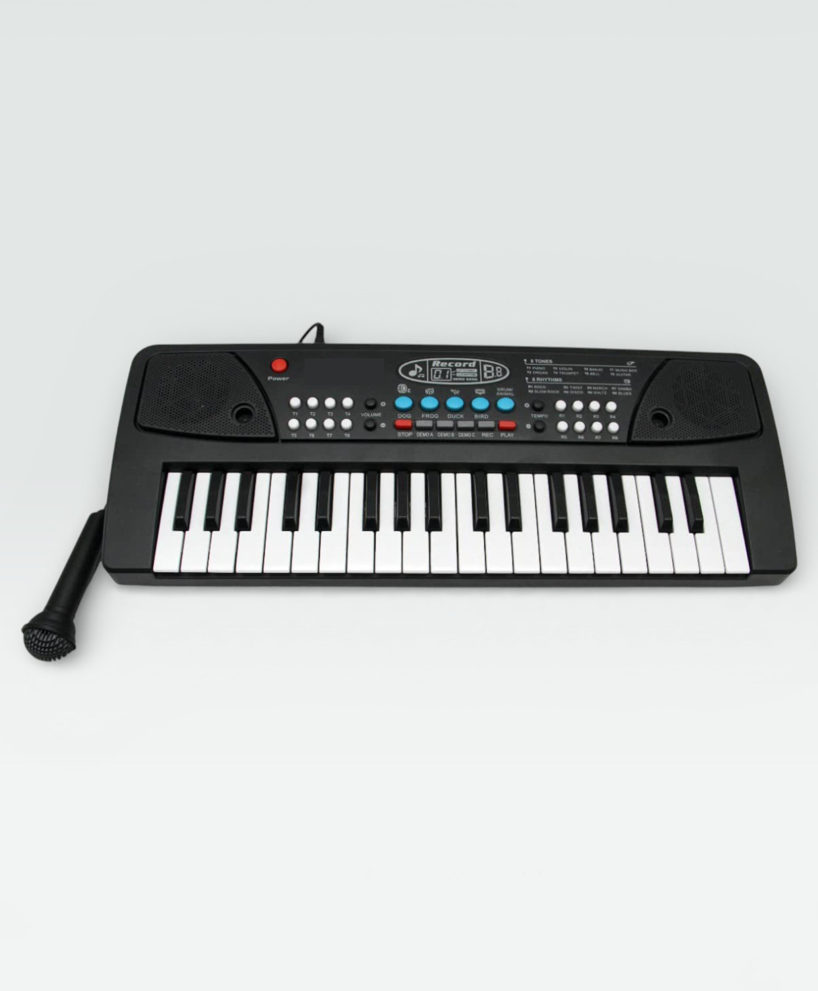 The Flyers Bay Kids Piano Keyboard with Mic 37 Keys Musical Toy, 8 Rhythms, 8 Tones, Recording & Demo Songs, Portable Electronic Keyboard for Kids Age 25 Years Boys & Girls-image-21