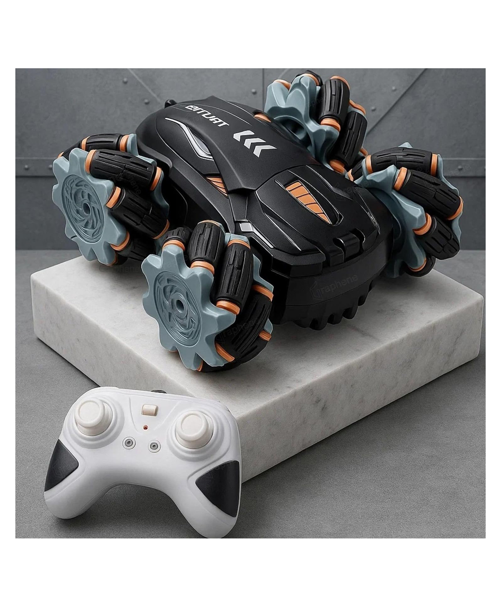The Flyers Bay 4X4 Remote Control Drift Stunt Car 4WD Racing RC Car 360° Rotating Dual Sided Climbing High-Speed Tumbling Cross-Country Battle Off Road Rechargeable Adults Boy Girl (Drift Stunt CAR)-image-40