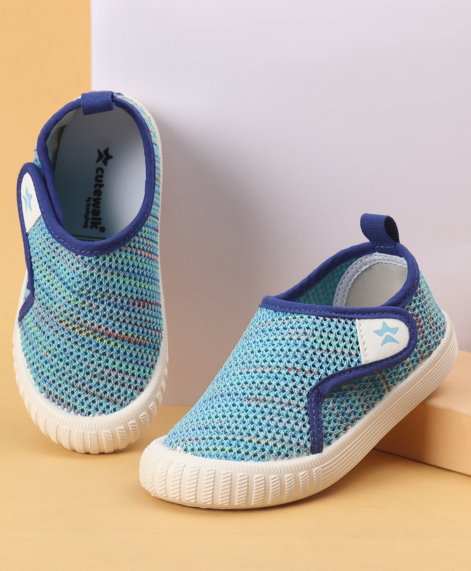 Cute Walk by Babyhug Velcro Closure Solid Casual Shoes - Blue-picture-17
