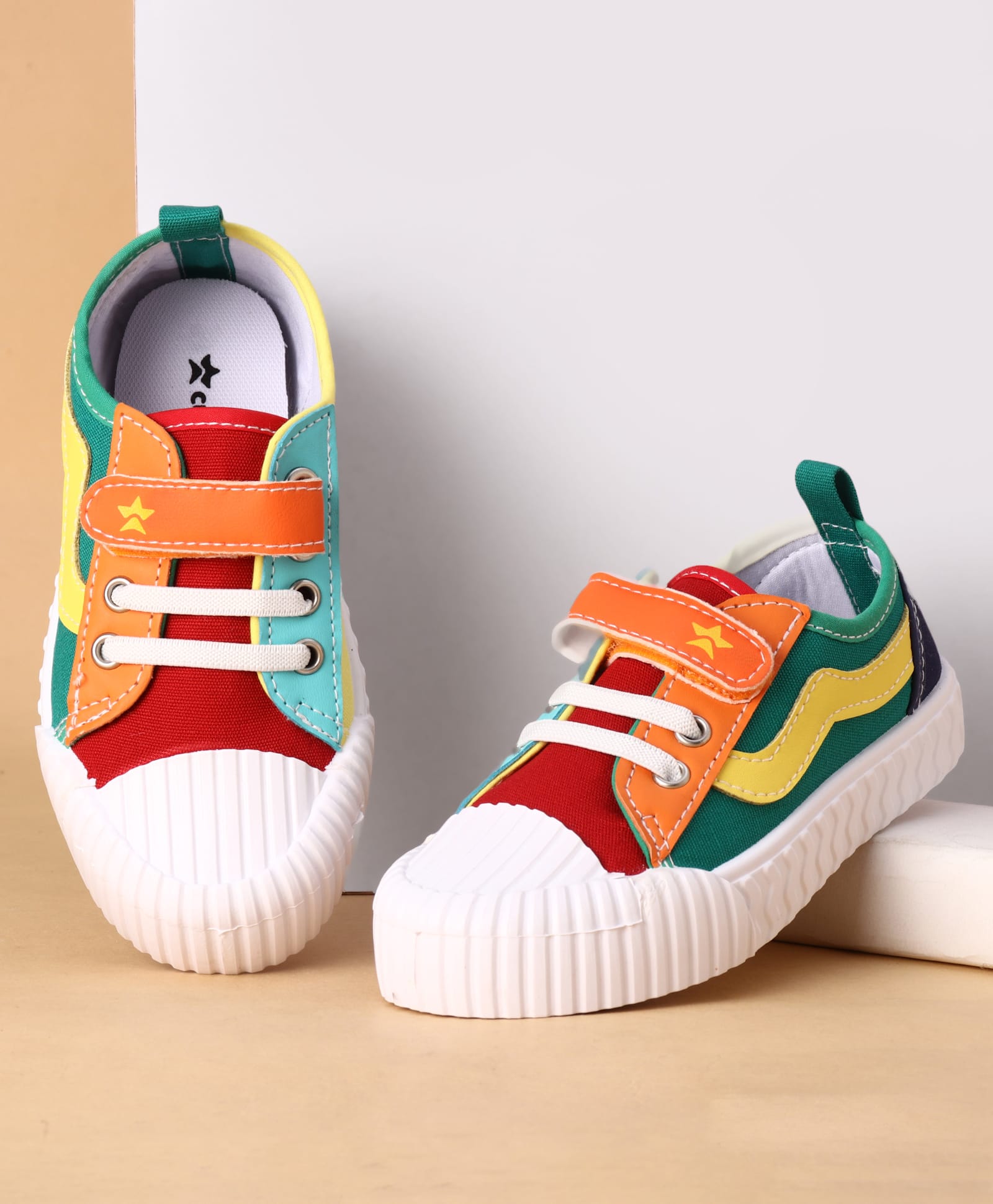 Cute Walk by Babyhug Velcro Closure Solid Casual Shoes - Red-image-31