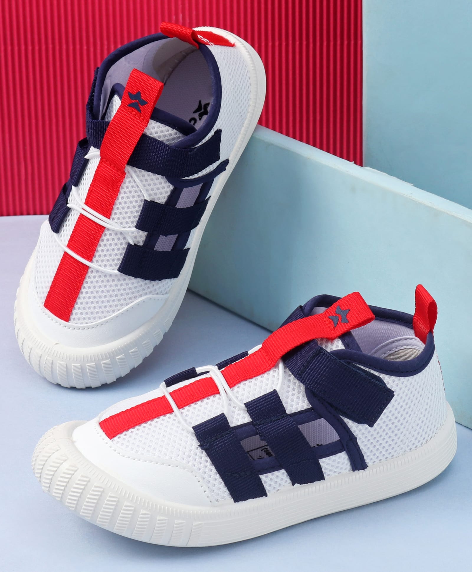 Cute Walk by Babyhug Velcro Closure Sandal With Lace Detailing - Navy Blue-picture-24