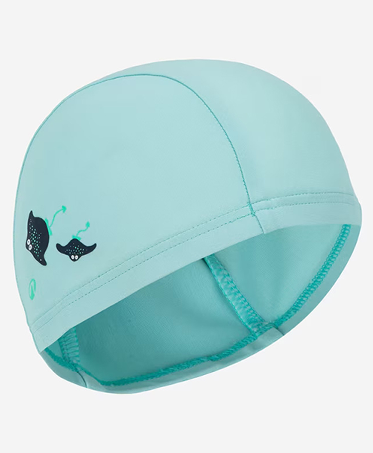 DECATHLON - Baby Lightweight Fabric Swim Cap - Light Blue-image-2