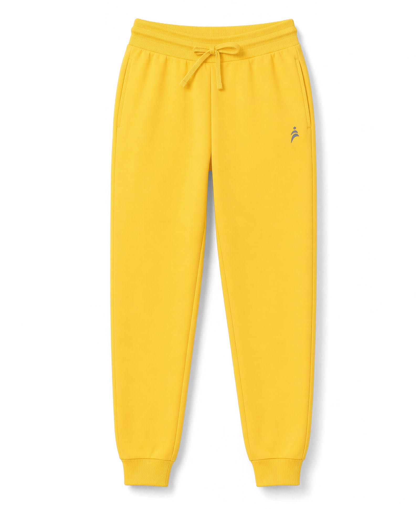 Pine Active Cotton Knit Full Length Solid Coloured Track Pant - Yellow-picture-14