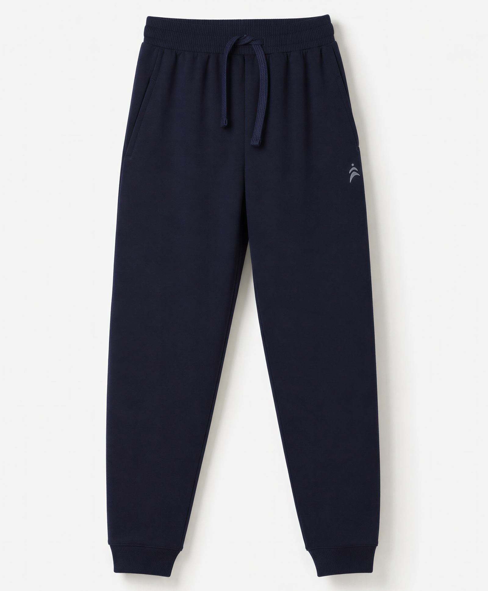 Pine Active Cotton Knit Full Length Solid Coloured Track Pant - Navy Blue-picture-49