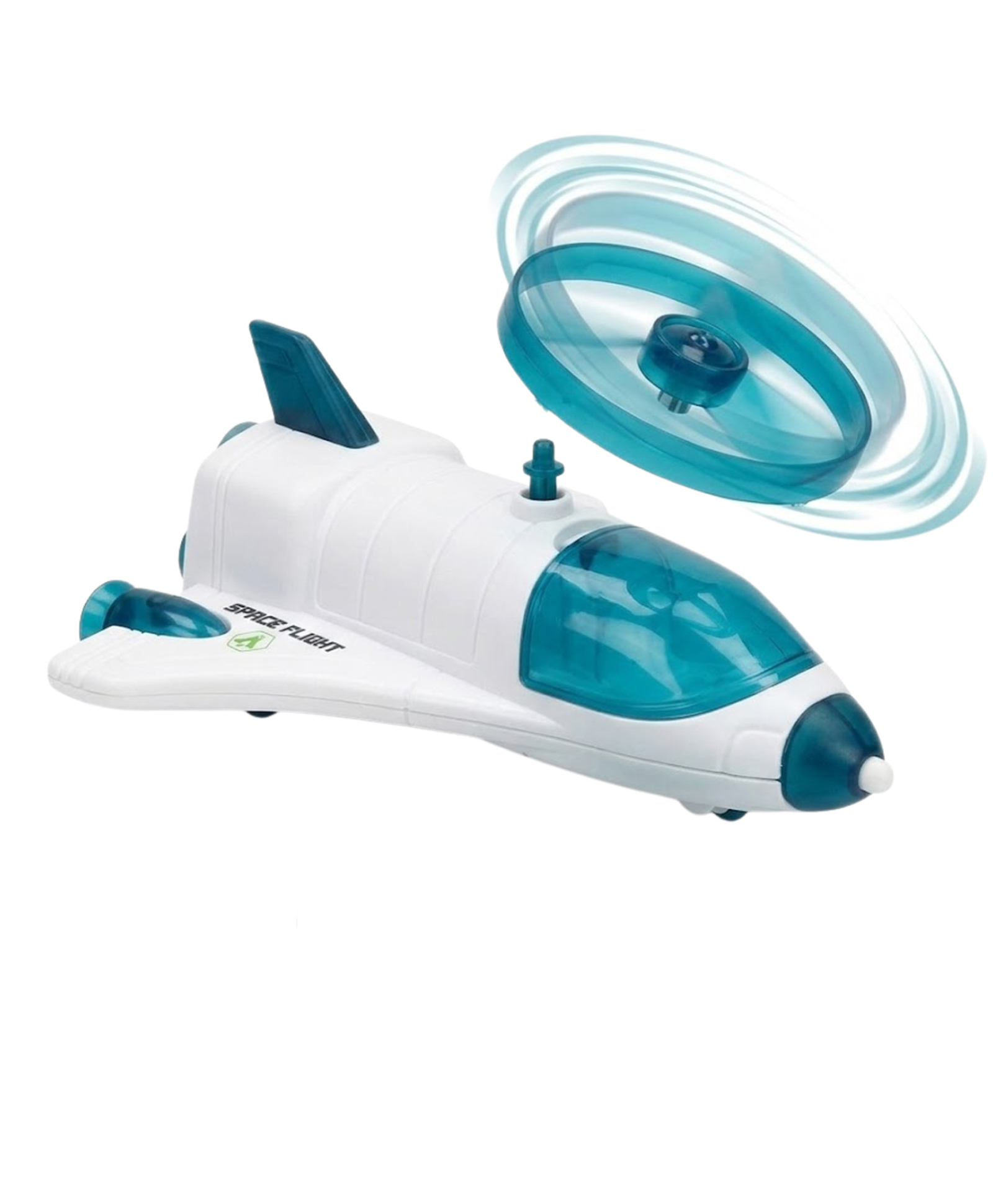 Crackles Push & Go Airplane Toy with Flying Disc Launcher for Kids 3+ | Friction Powered Plane with Spinning Saucer Release | STEM Outdoor Flying Toy for Boys & Girls | Run Catch Flying UFO Game-image-25