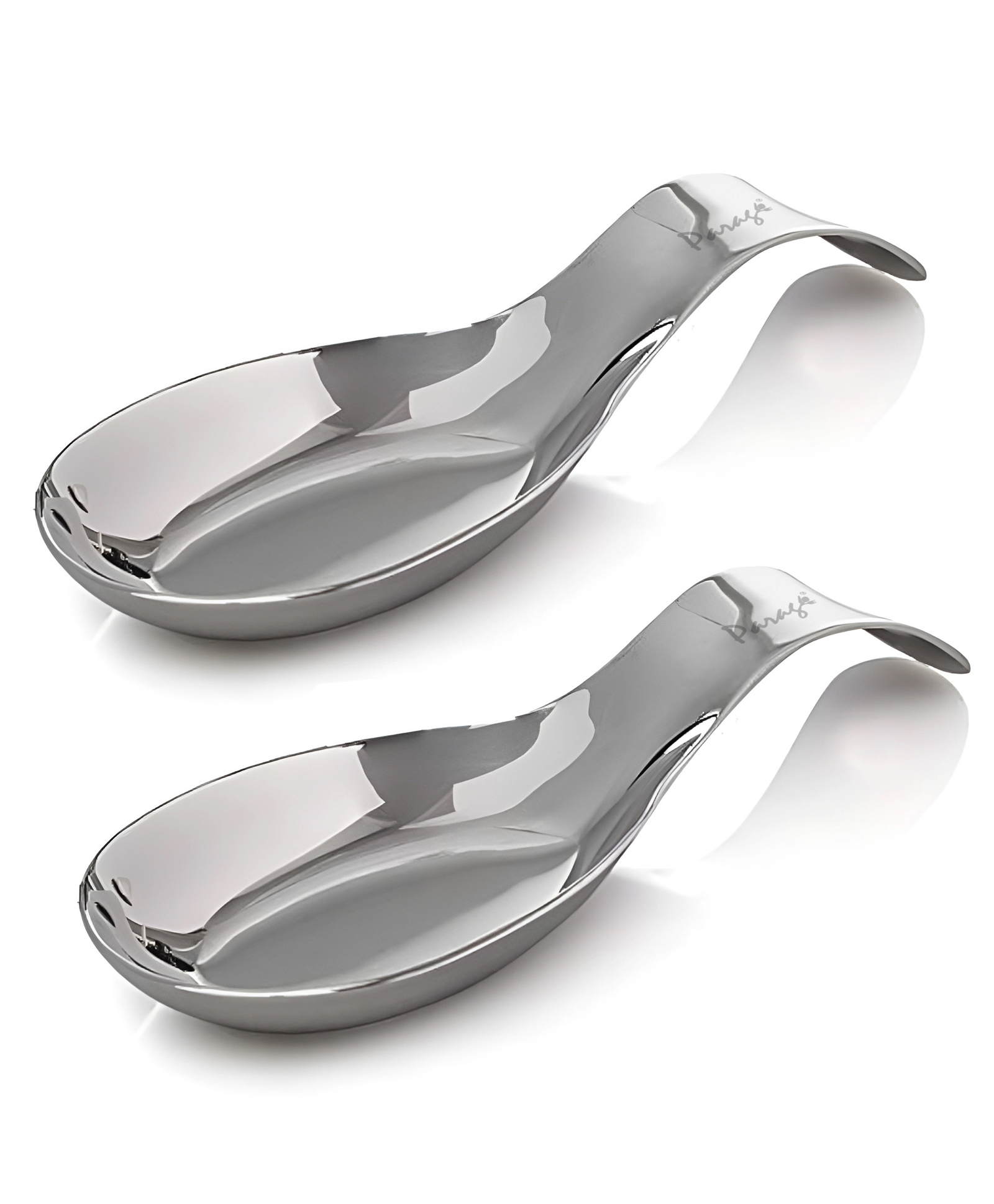 Parage 2 Pieces Stainless Steel Spoon Rest For Home & Kitchen, Platform and Dining Table, Holding Messy Spoon While Cooking (Set of 2, 21.5 cm Long)-image-26