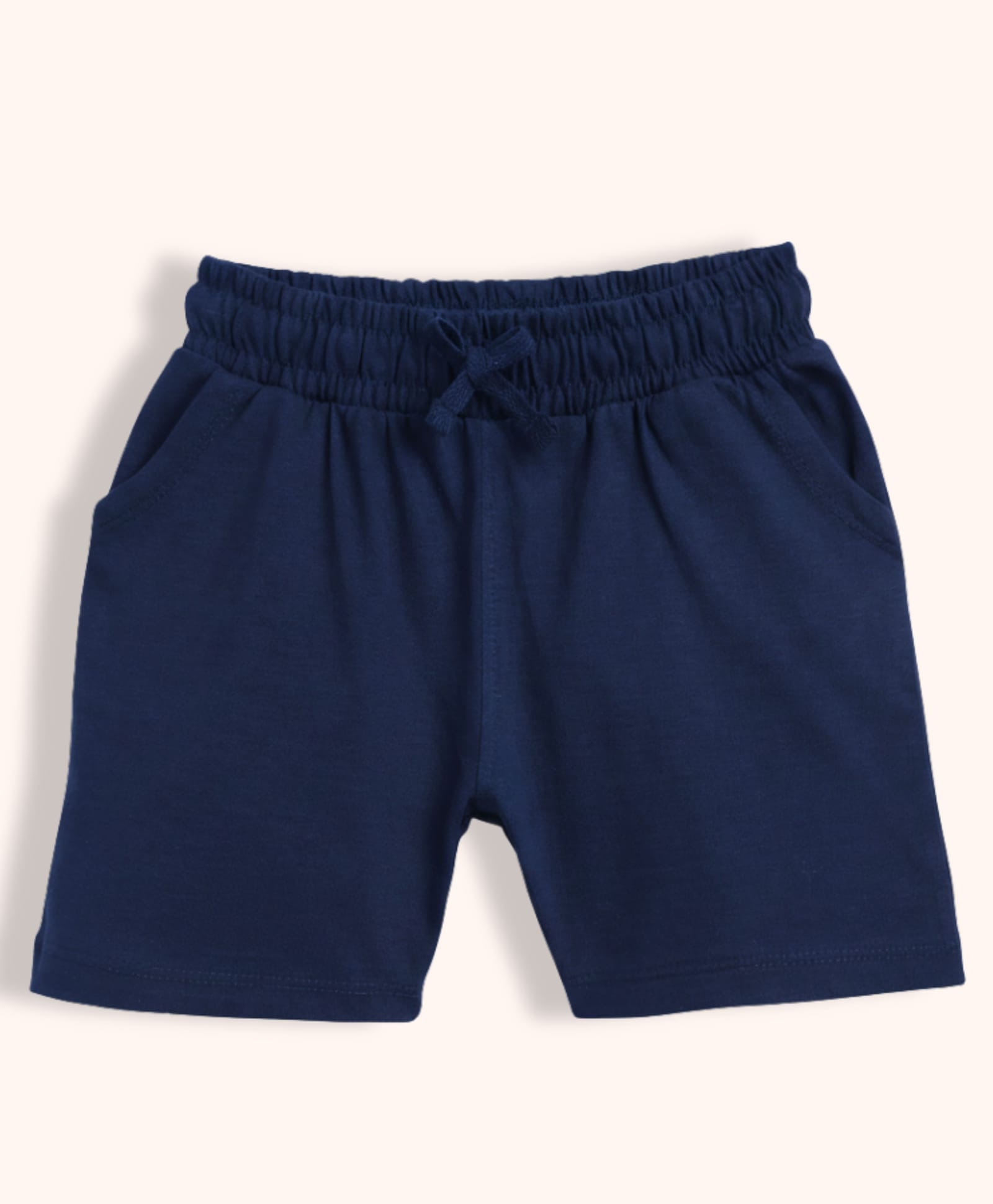 Orange Sugar 100% Cotton Knit Solid Shorts - Royal Blue-picture-11